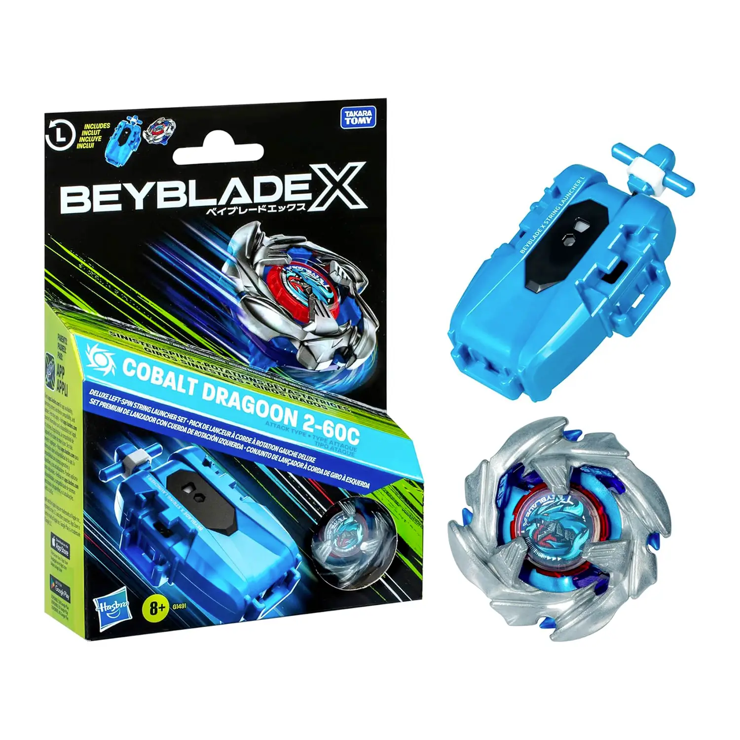 Beyblade X Deluxe Launcher Roosevelt - action figures ed accessori