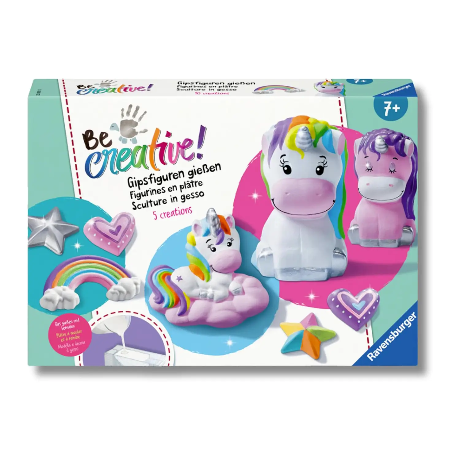 Be Creative Midi XL: Creazioni In Gesso Unicorni - creatività