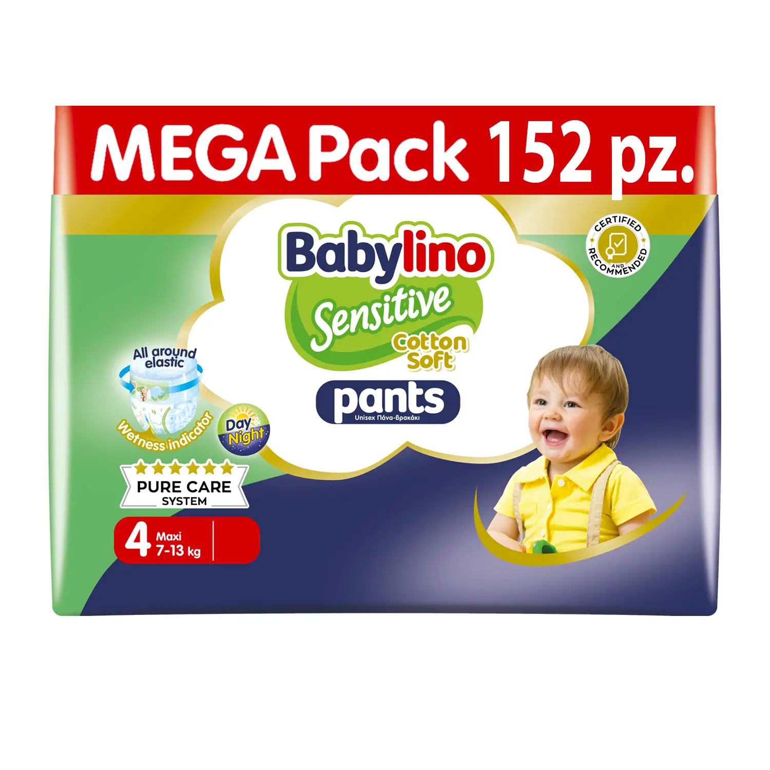 Babylino Economy Pannolini Mutandina Taglia 5 Junior - 7/13 Kg 38 Pezzi - pannolini e salviettine