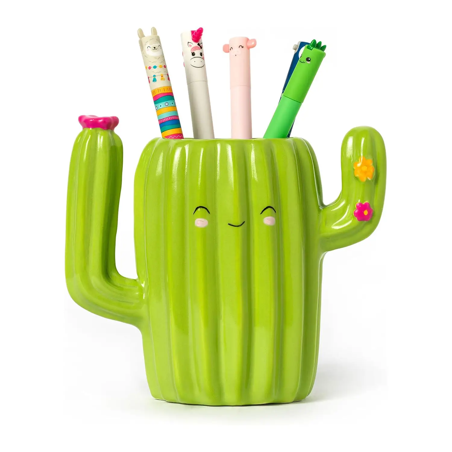 Portapenne in Ceramica Legami Desk Friends Cactus - regalo e gadget valigeria