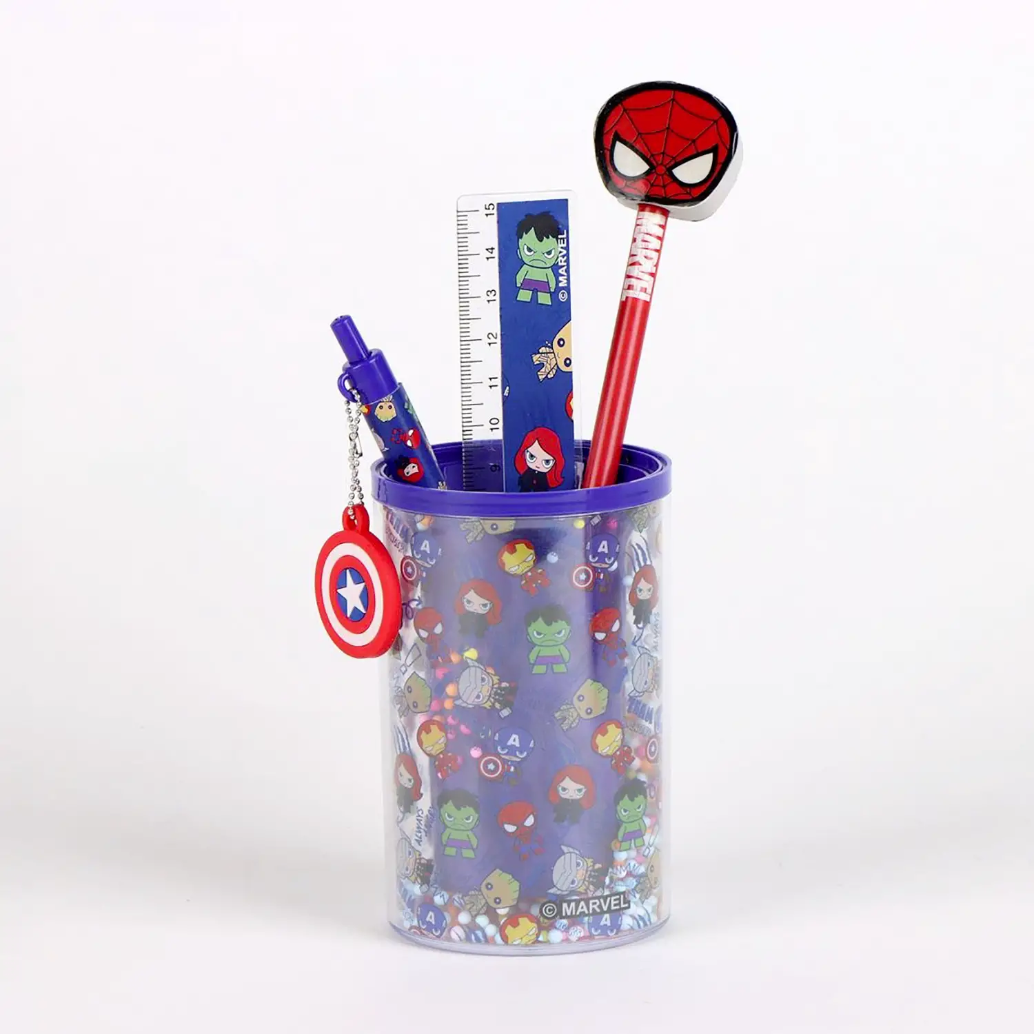 Set Cancelleria Con Porta Matite Avengers - cancelleria