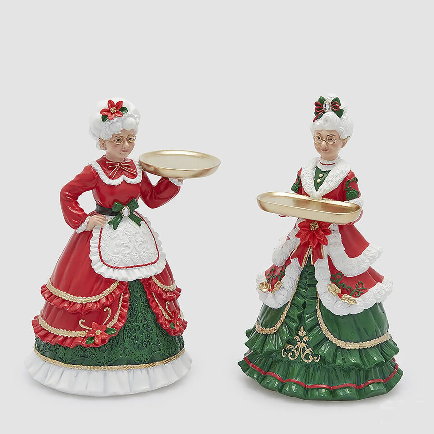 Mamma Natale 26cm Verde Rosso EDG Decoro Natalizio 2 Varianti - addobbi casa