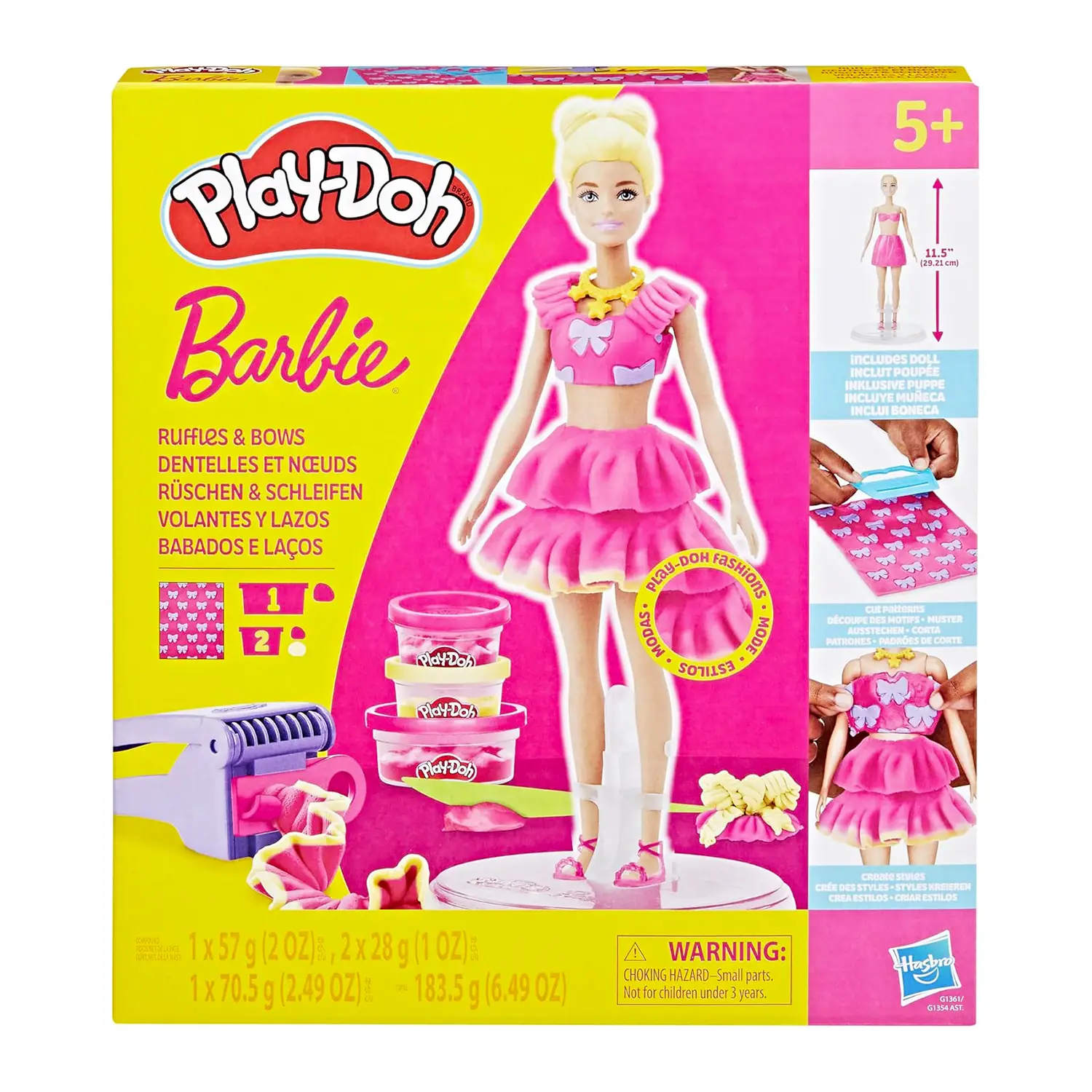 Playdoh Barbie Designer Dolls Fiocchi E Volants - creatività