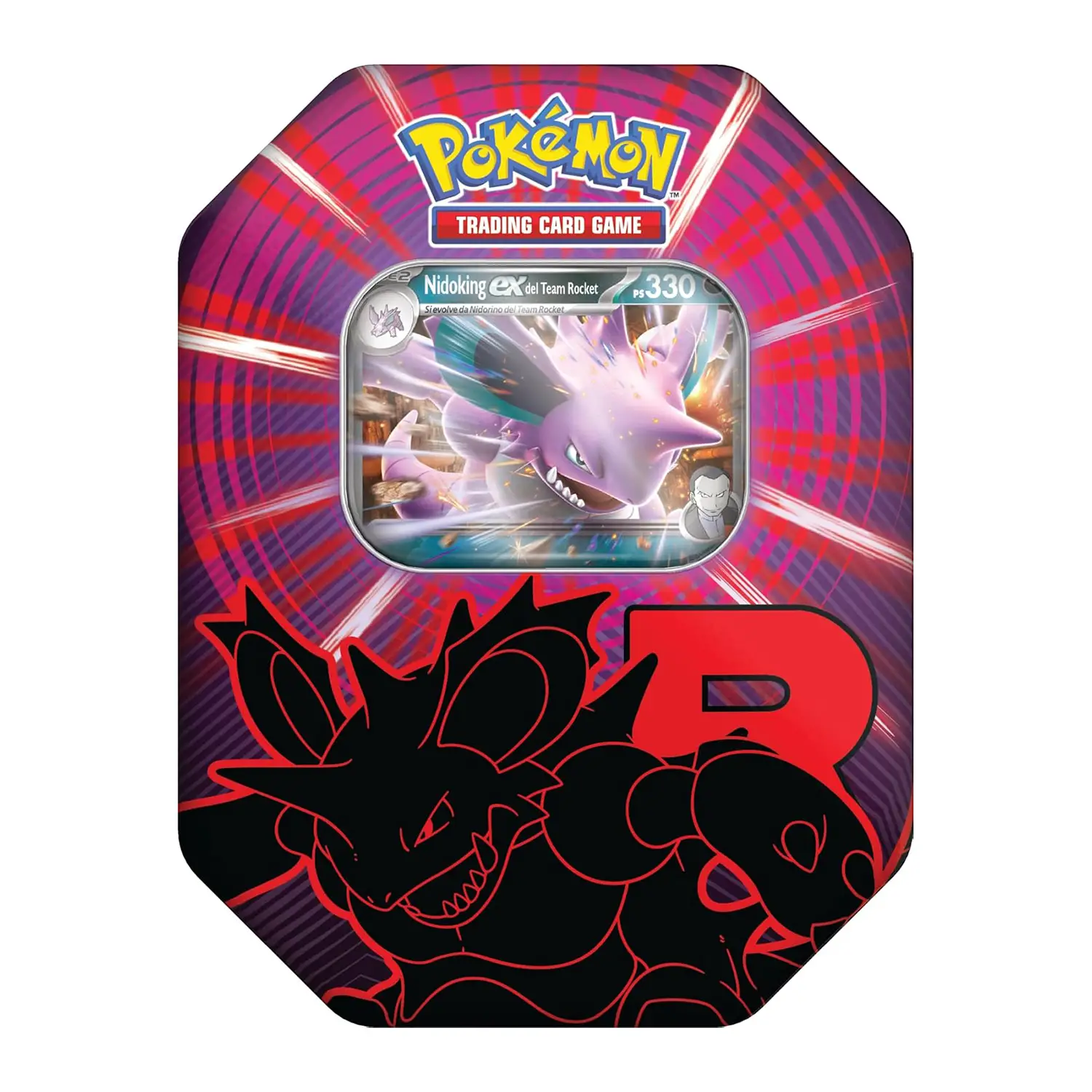 Pokémon GCC Scatola Collezione Team Rocket con Nidoking-ex e 4 Buste - giochi di società