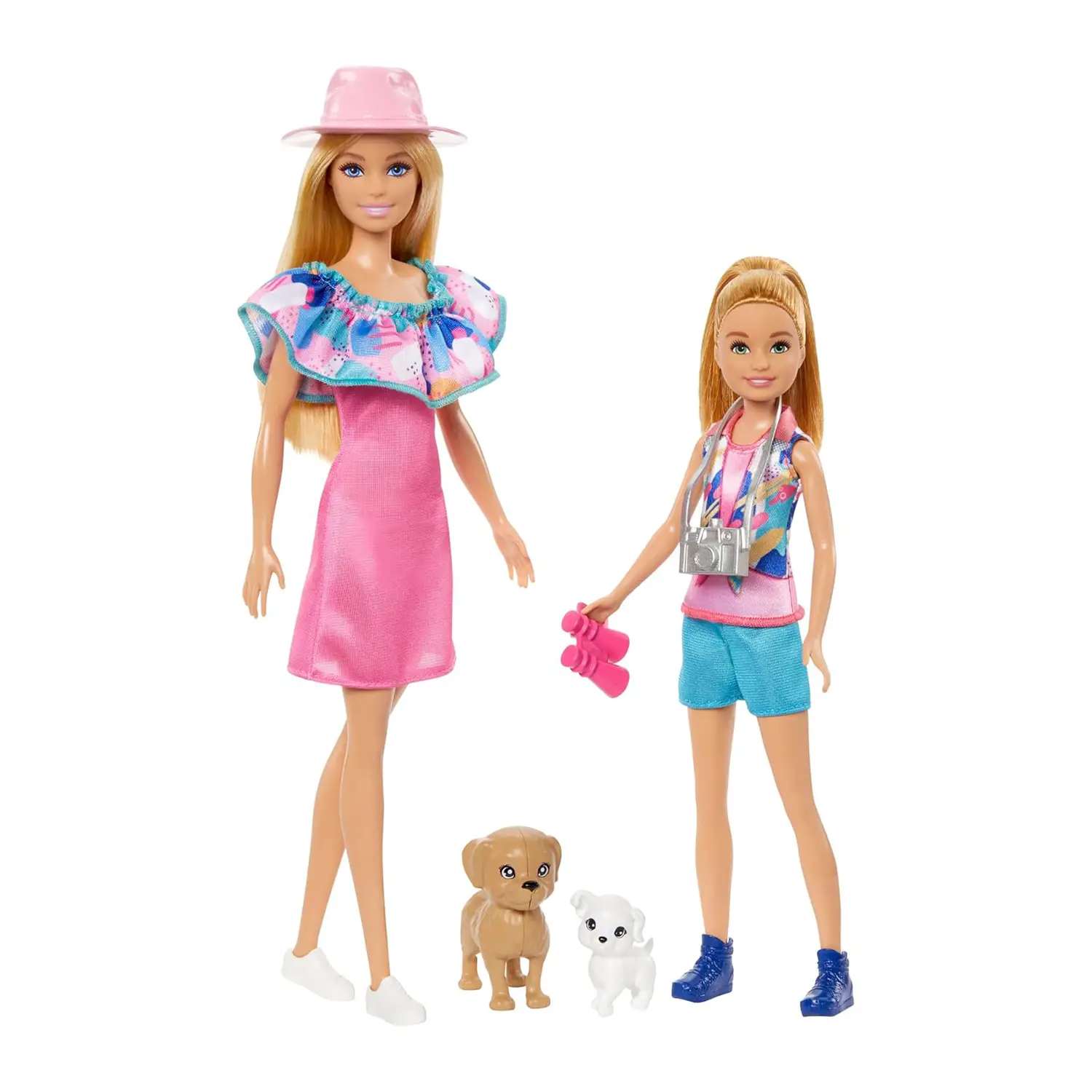 Barbie e Stacie Set con 2 Bambole, Cuccioli e Accessori HRM09 - collezionabili bambina