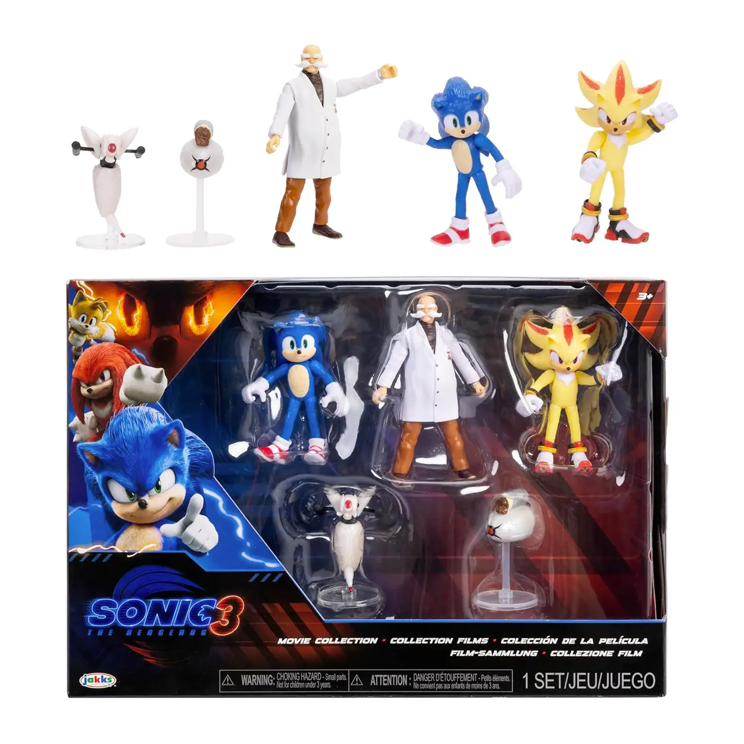 Sonic 3 Movie Personaggi Articolati 6 Cm Multipack - action figures ed accessori