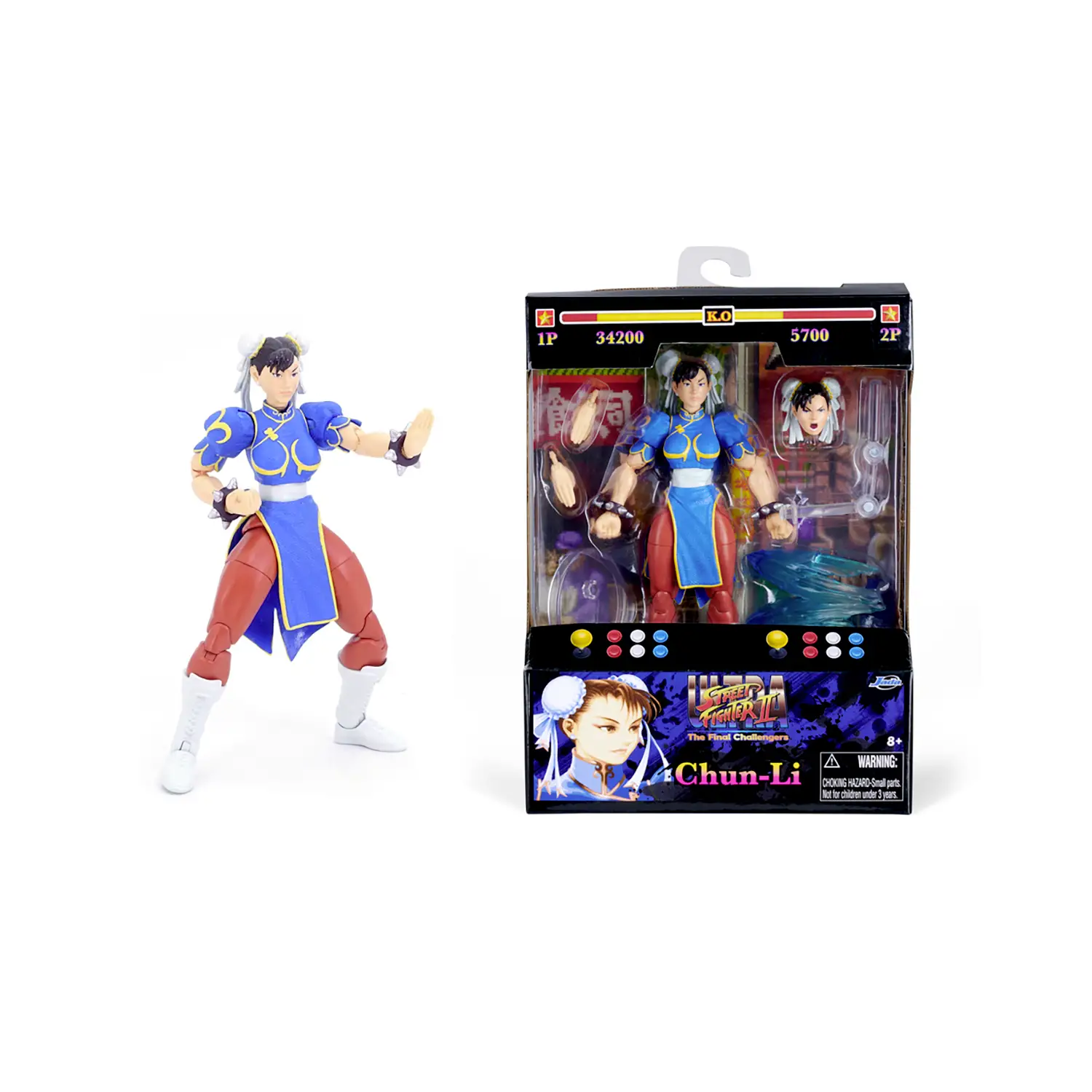 Street Fighter II Chun-Li Personaggio 15 Cm - action figures ed accessori