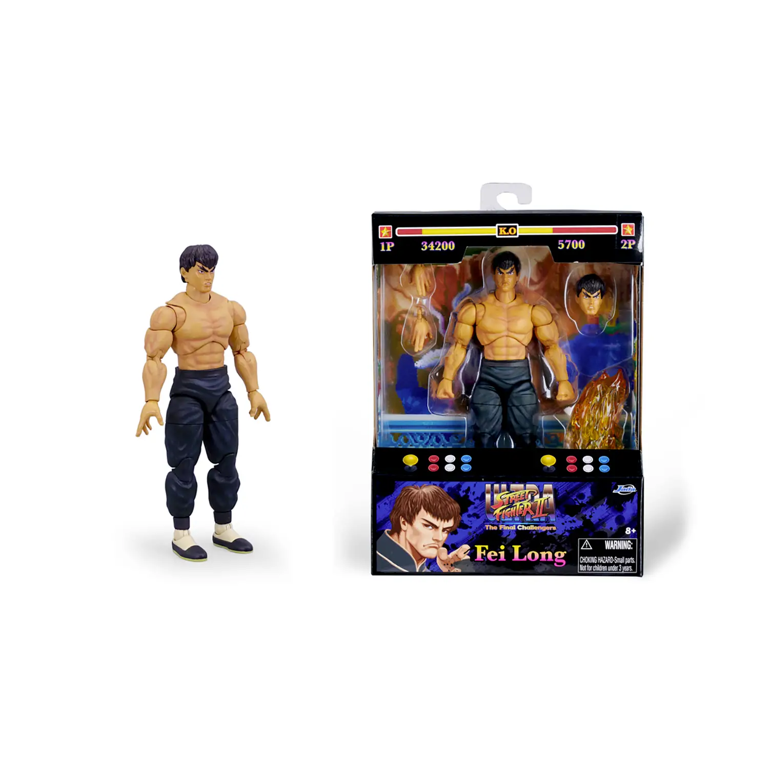 Street Fighter II Fei-Long Personaggio 15 Cm - action figures ed accessori