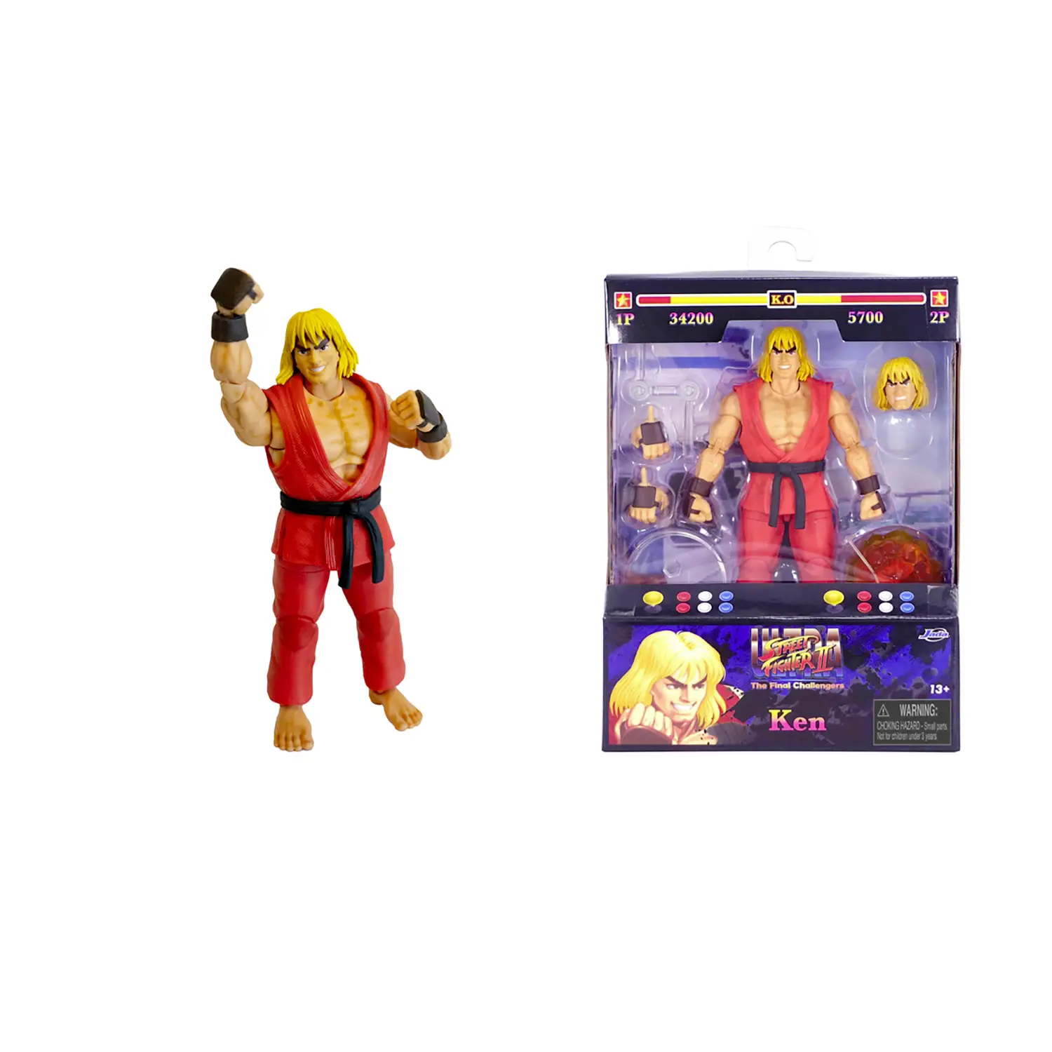 Street Fighter II Ken Personaggio 15 Cm - action figures ed accessori