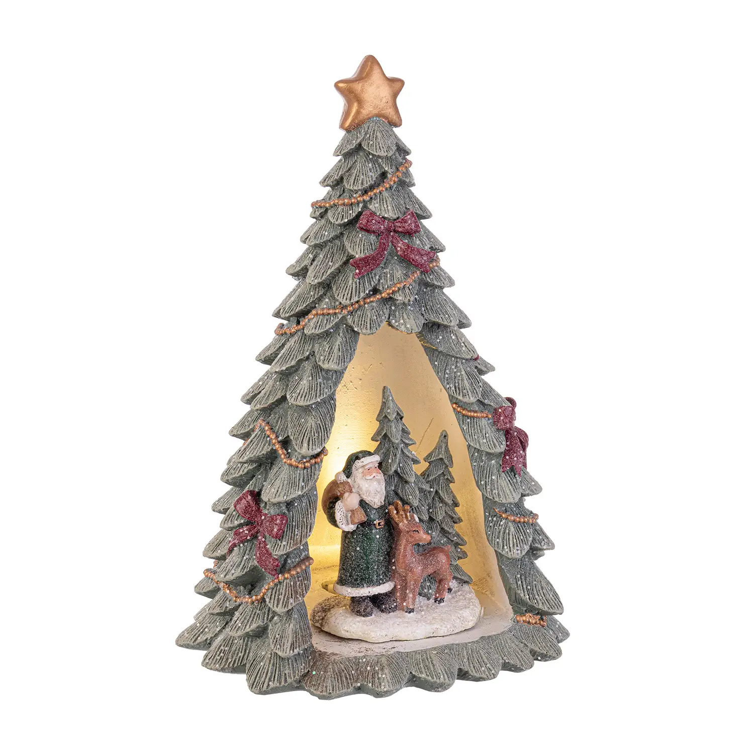 Pino Tyson Babbo con LED Natale 21cm - addobbi casa