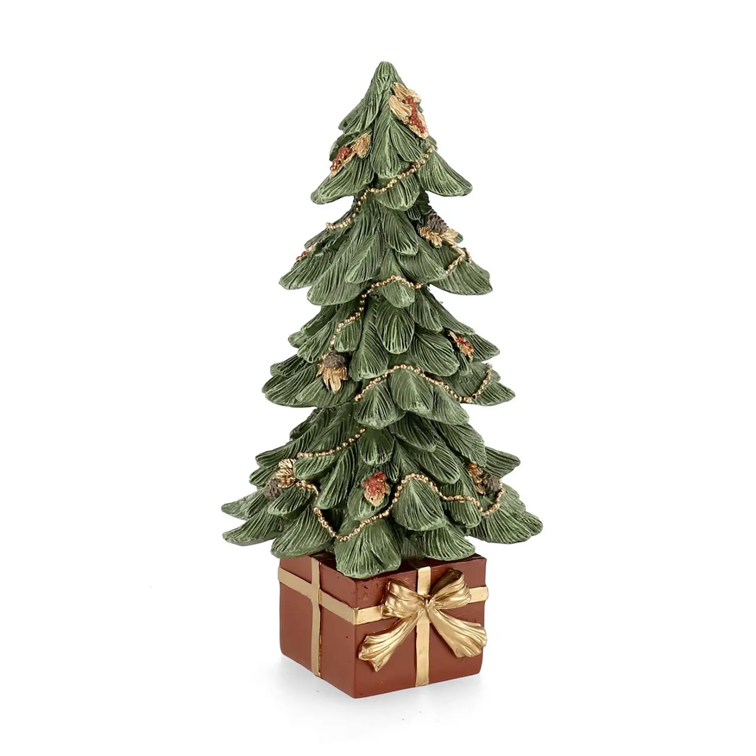 Albero di Natale Pino Jeff con Pacco Regalo Decorazione Natalizia 26,5cm - addobbi casa
