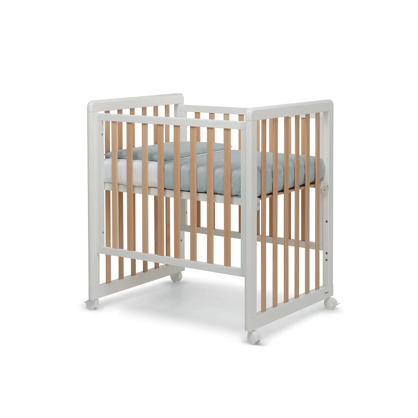 Lettino Evolutivo Forever 8 in 1 Bianco con Piumone Grigio Brevi - collezioni