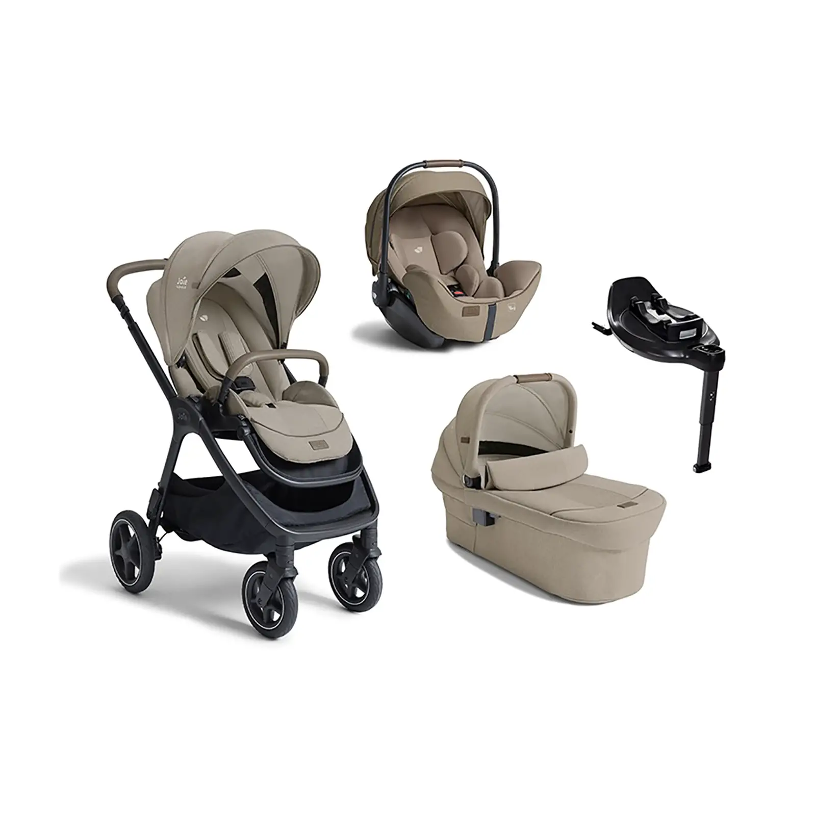 Trio Finiti 2 Signature Sandstone con Navicella Ramble XL e Base Encore per Seggiolino Auto - trio e modulari