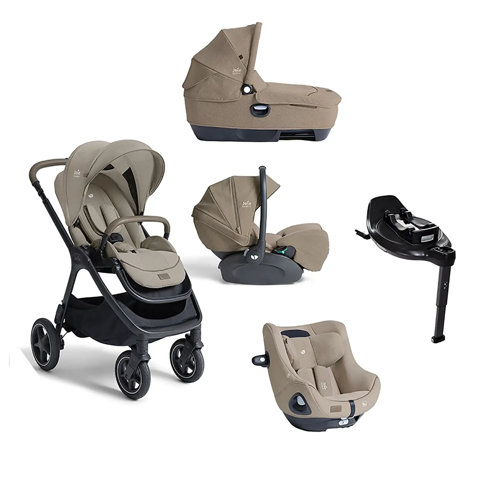 Trio Finiti Signature con Navicella Calmi R129 più Seggiolino Auto I-Harbour E I-Size 360 Sandstone - trio e modulari