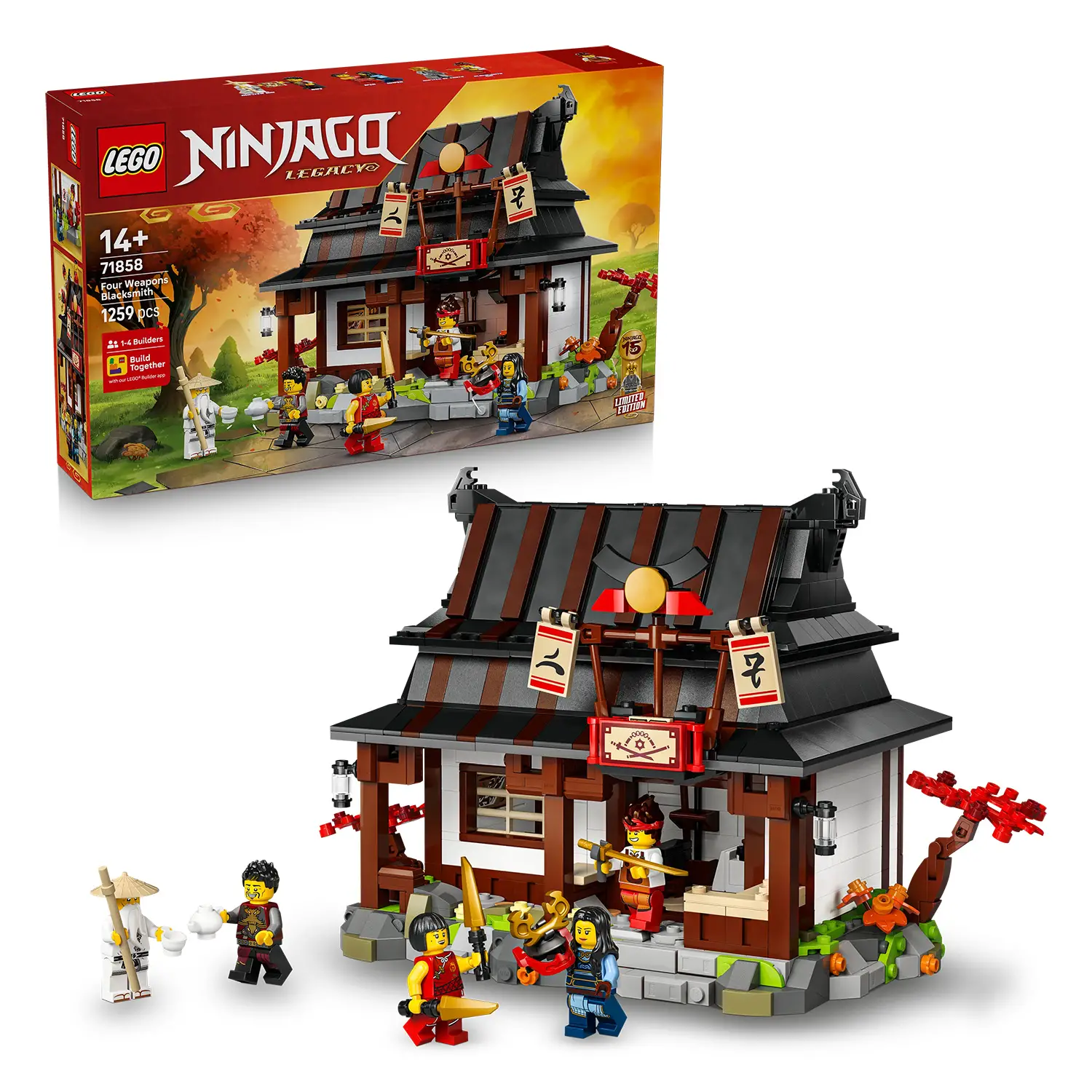 LEGO NINJAGO 71858 Bottega delle Quattro Armi 15° Anniversario - lego