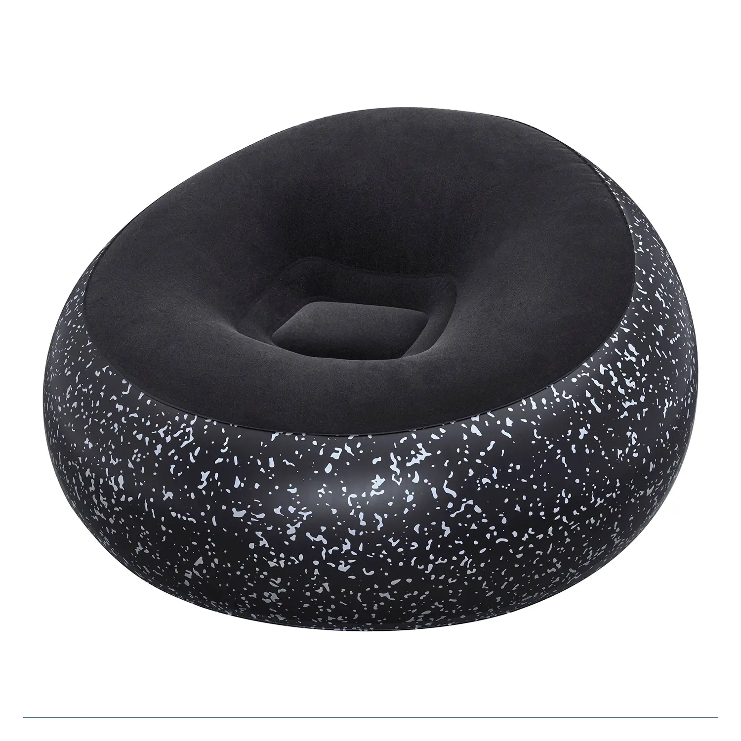 Pouf Gonfiabile Per Esterno - Interno Nero - estivo mare