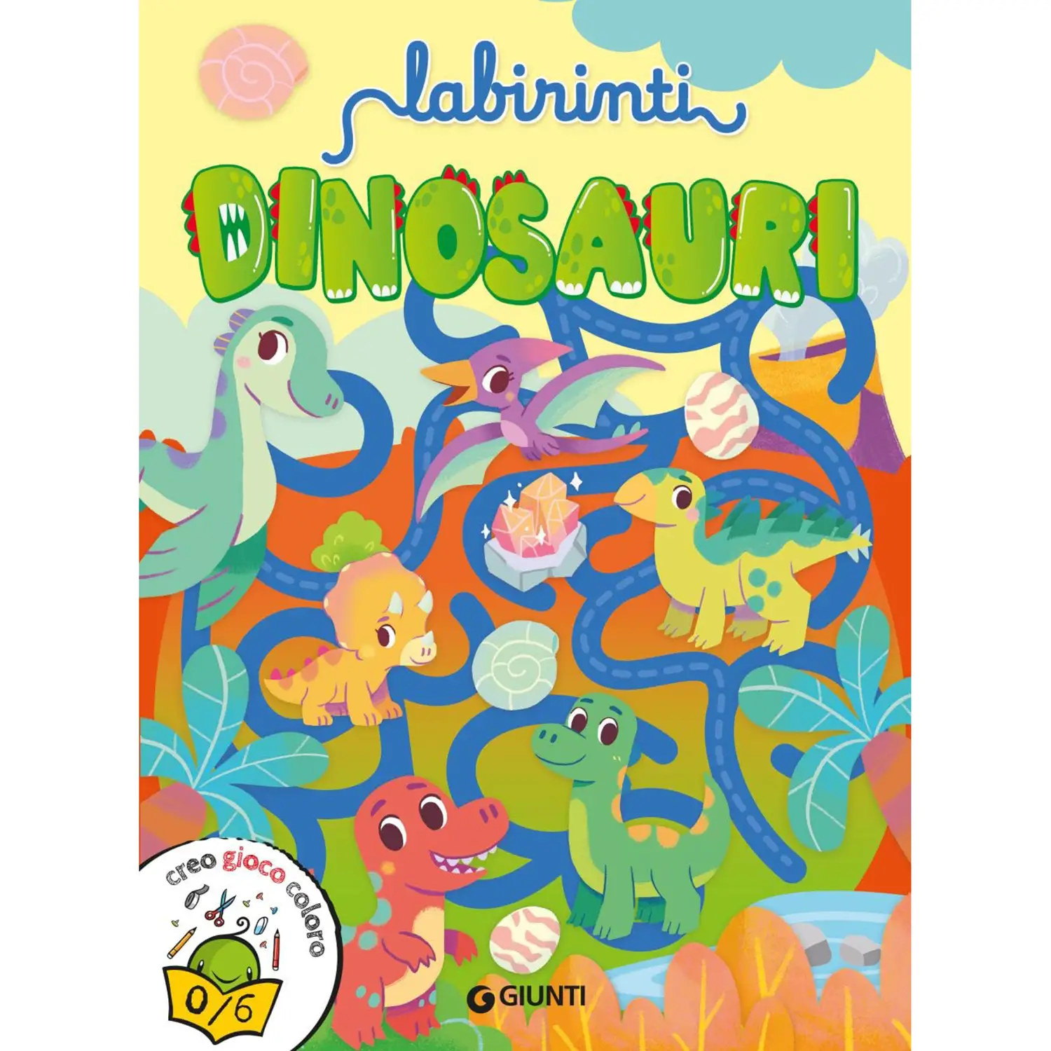 Libro Labirinti Dinosauri Zerosei - Prima biblioteca
