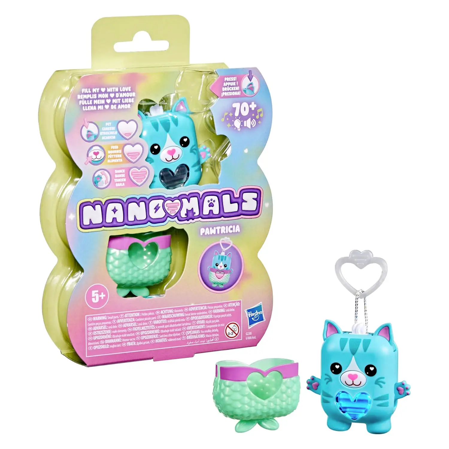 Nano - Mals Cuccioli Interattivi: Pawtricia La Gattina Blu - collezionabili bambina