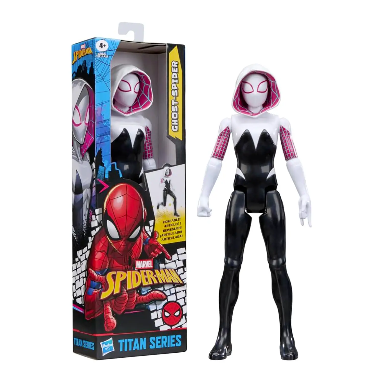 Spiderman Titan Series Personaggio Articolato 30 cm Ghost-Spider - action figures ed accessori
