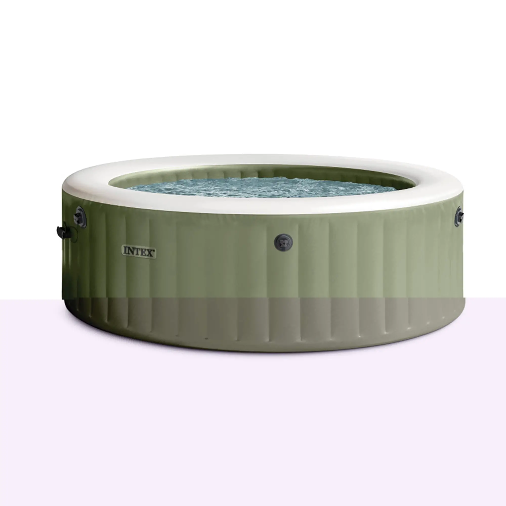 Pure Spa Bubble Massage 216x71 6 Posti Pompa Riscaldatore Sistema Purificazione, Verde - piscine gonfiabili