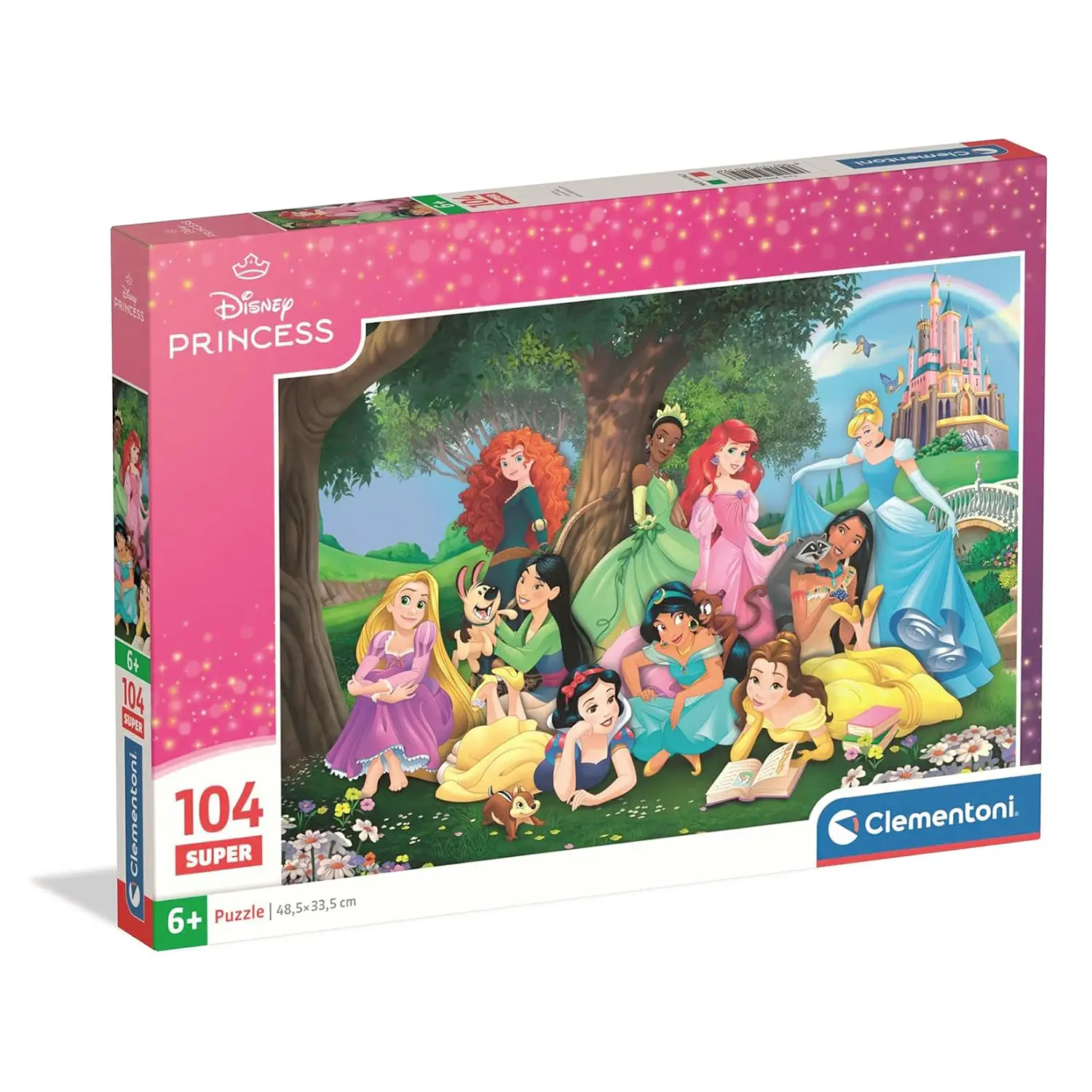 Puzzle 104 Pezzi Super Disney Princess - Puzzle in cartone