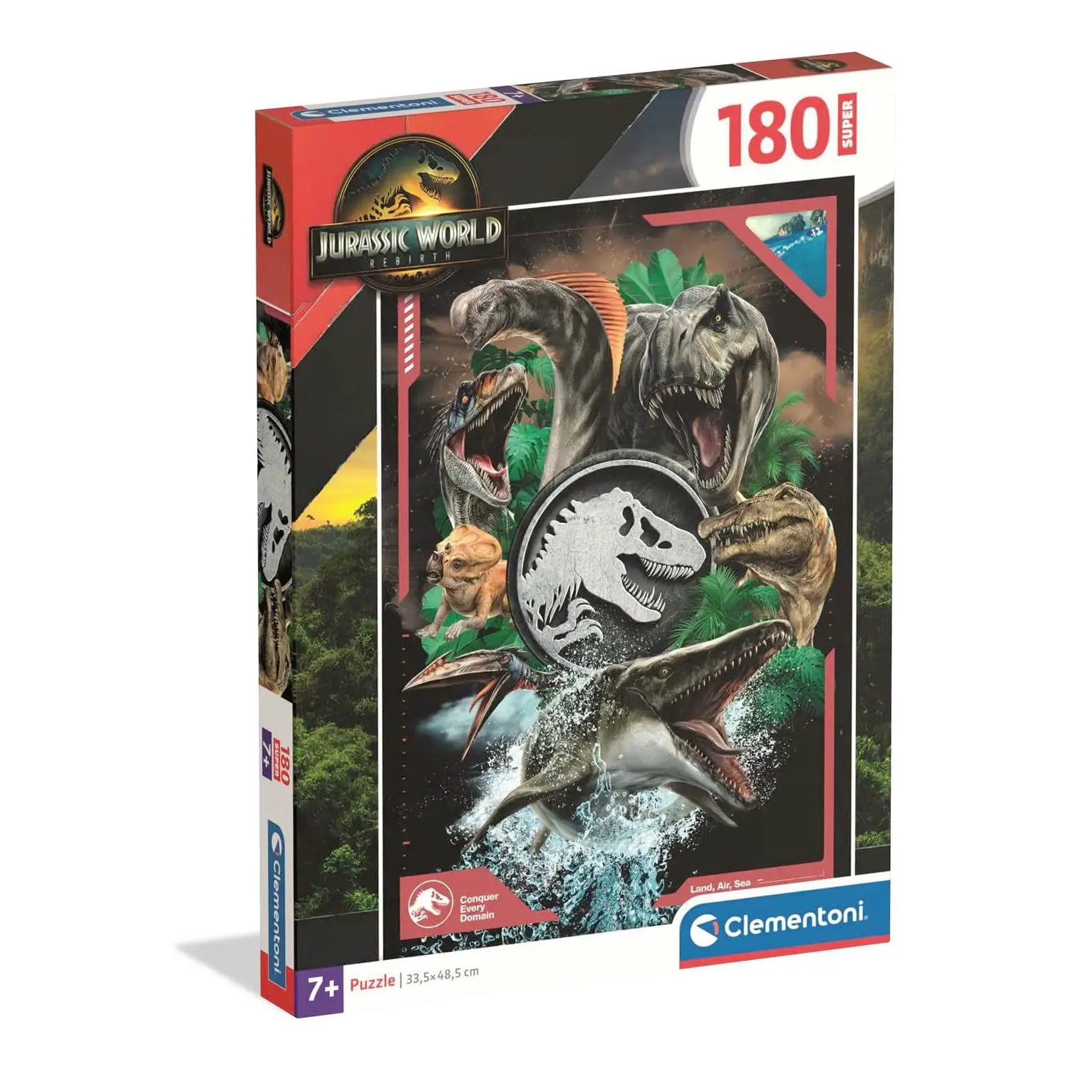 Puzzle 180 Pezzi Jurassic World - Puzzle in cartone