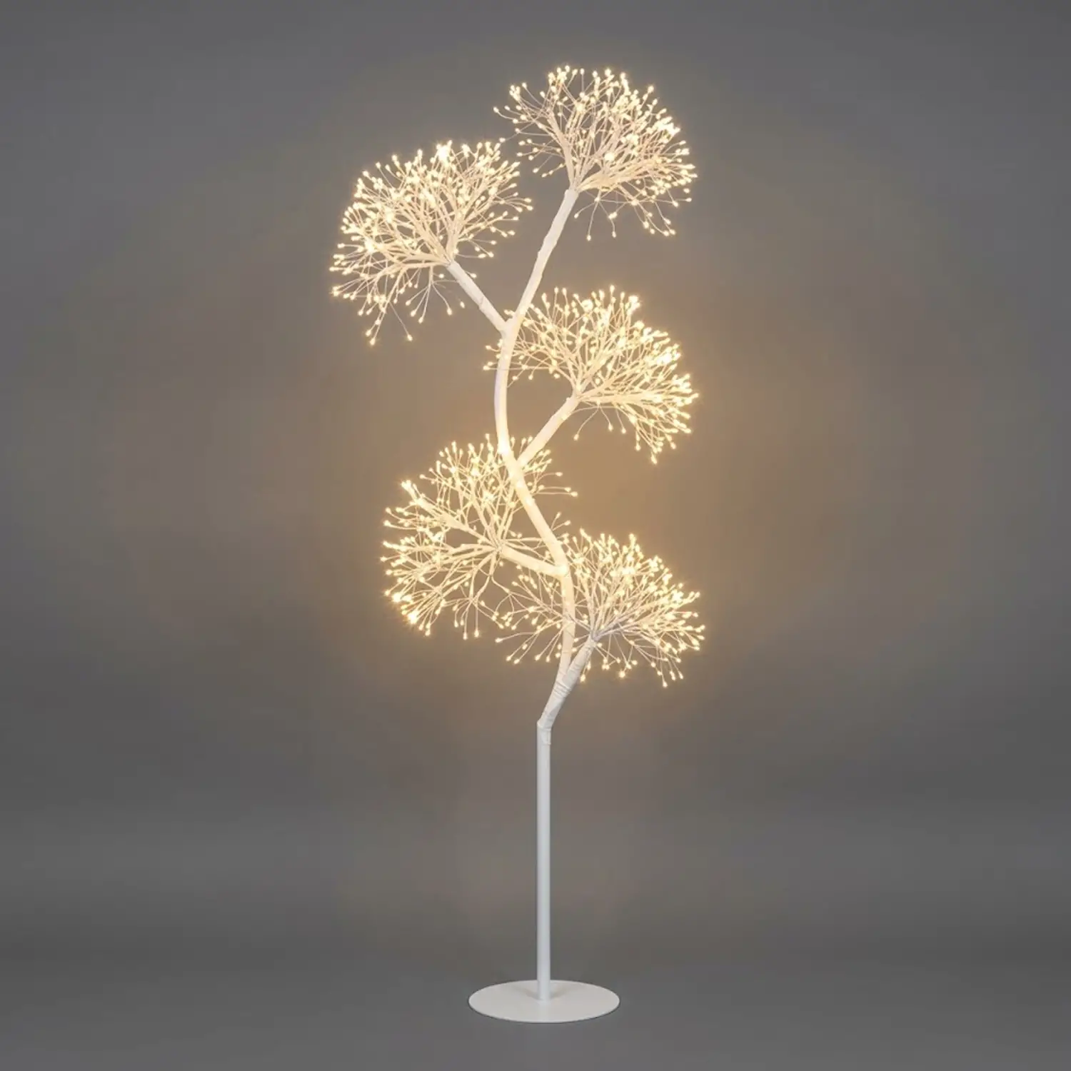 Albero Luminoso Pandosia Bianco 1200 Led, Altezza 150 cm, per Interni ed Esterni - alberi led di design