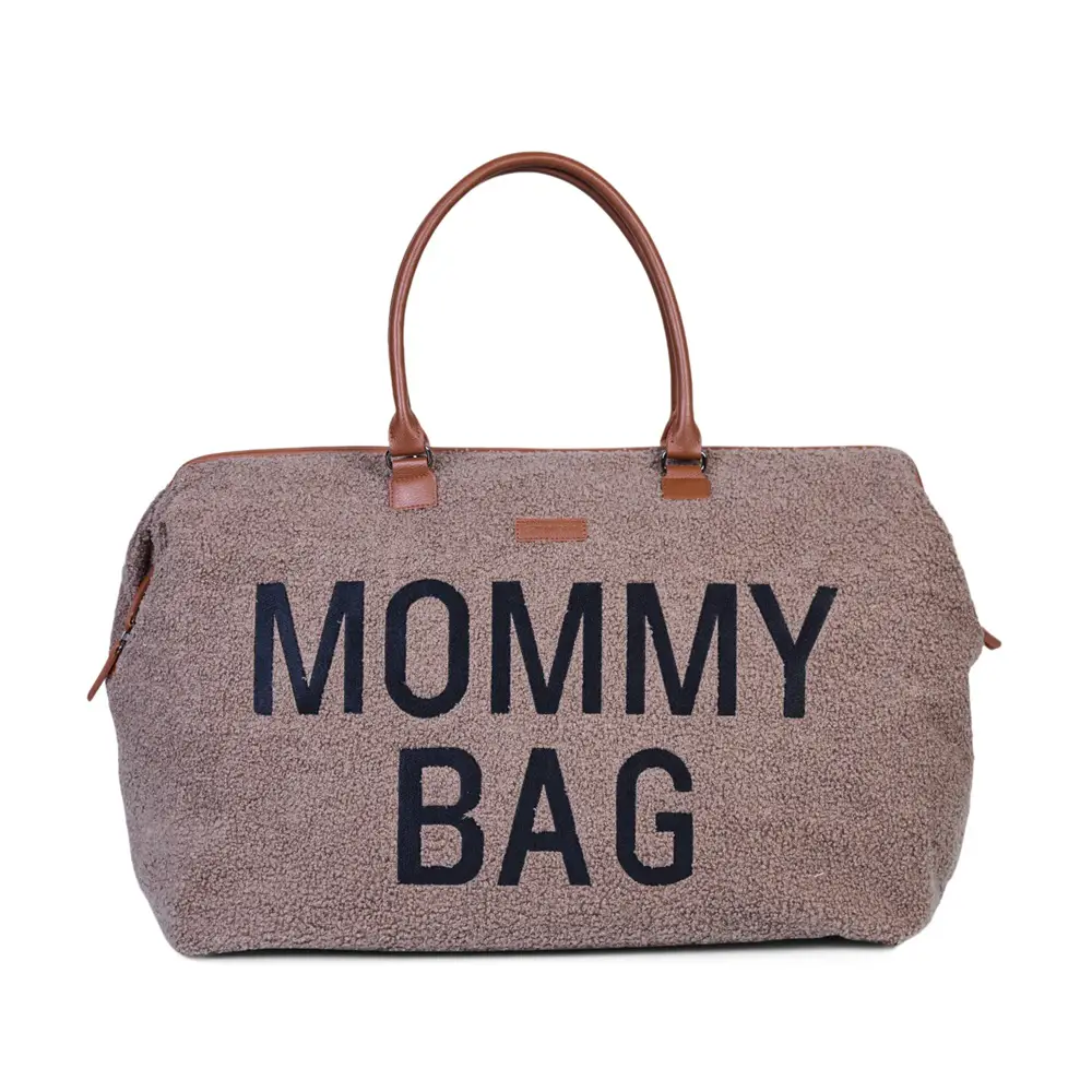 Mommy Bag Borsa Fasciatoio con Materassino Teddy Soft Brown - borse e zaini