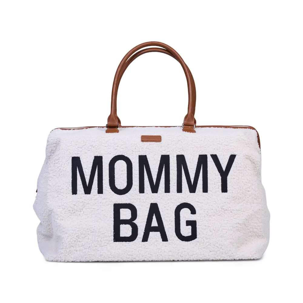 Mommy Bag Borsa Fasciatoio con Materassino Teddy Off White - borse e zaini