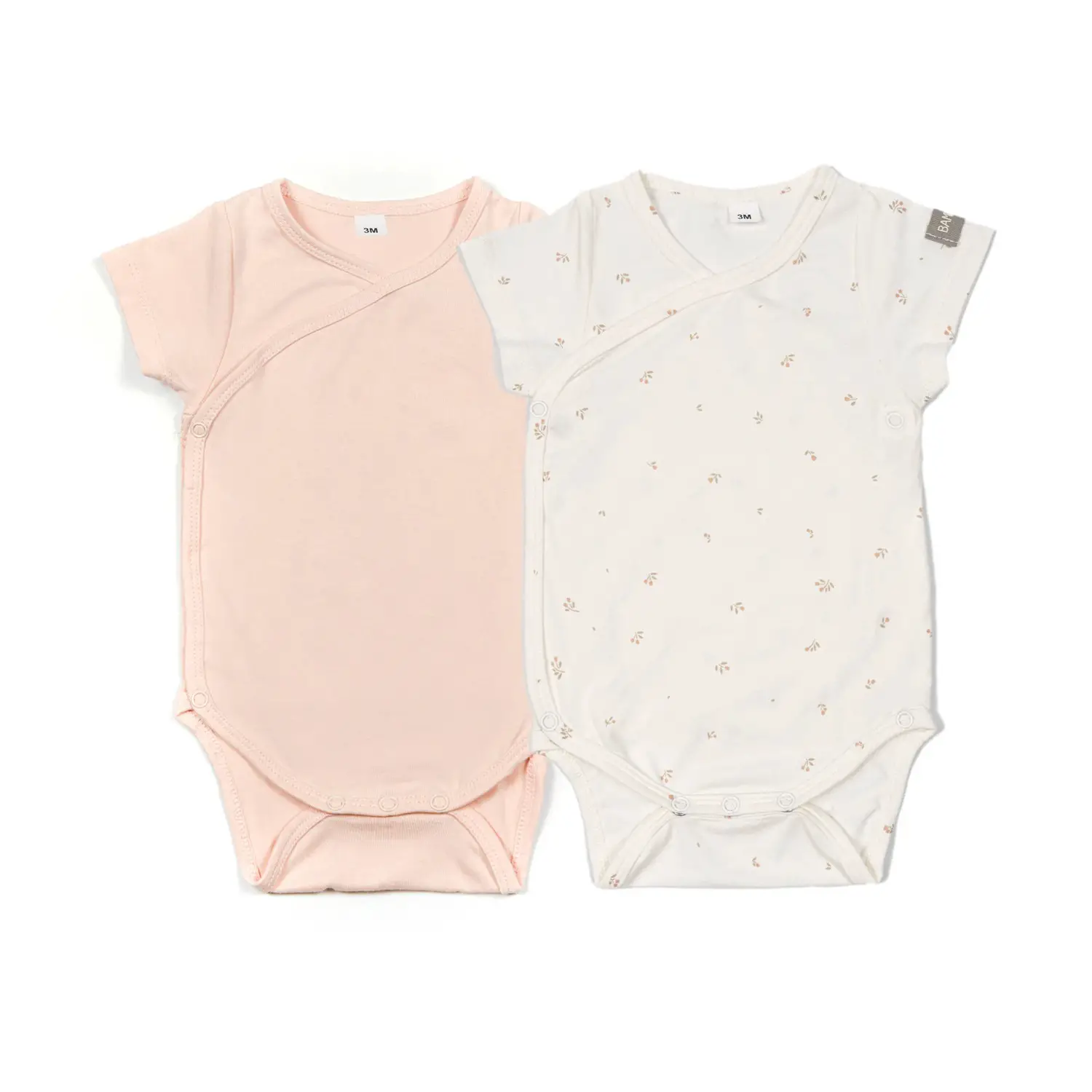 Body Maniche Corte Tulips/Rosa Mix - Taglia 12-18 Mesi - 2 Pezzi Rosa e Bianco - intimo neonato