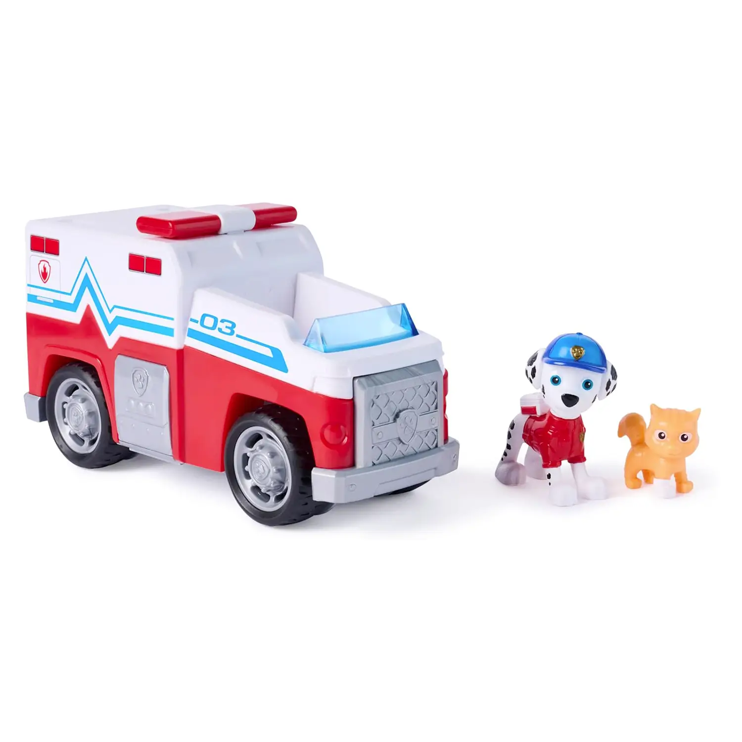 Paw Patrol Search & Rescue Camion Di Salvataggio Di Marshall - action figures ed accessori