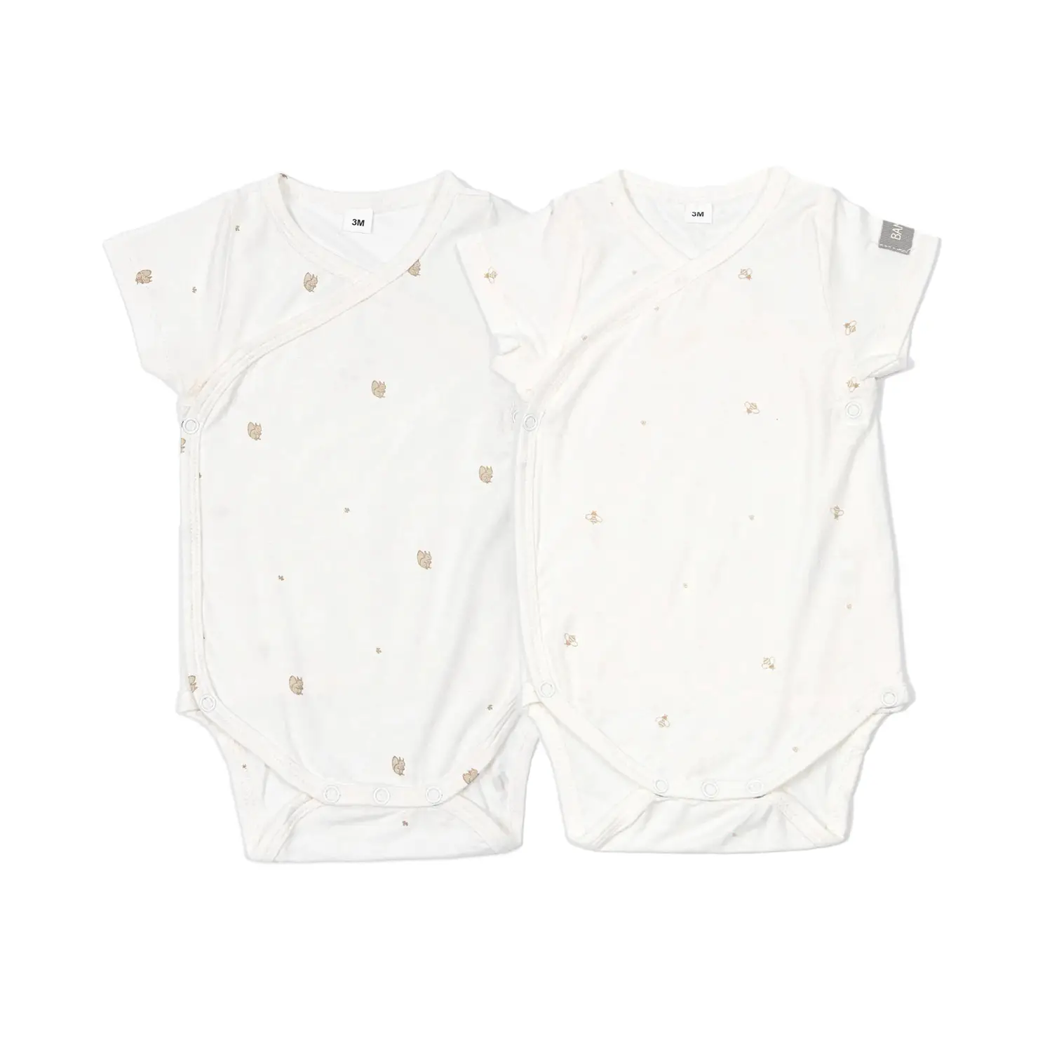 Body Maniche Corte Print Bee's/Squirrel - Taglia 12-18 Mesi- 2 Pezzi - intimo neonato