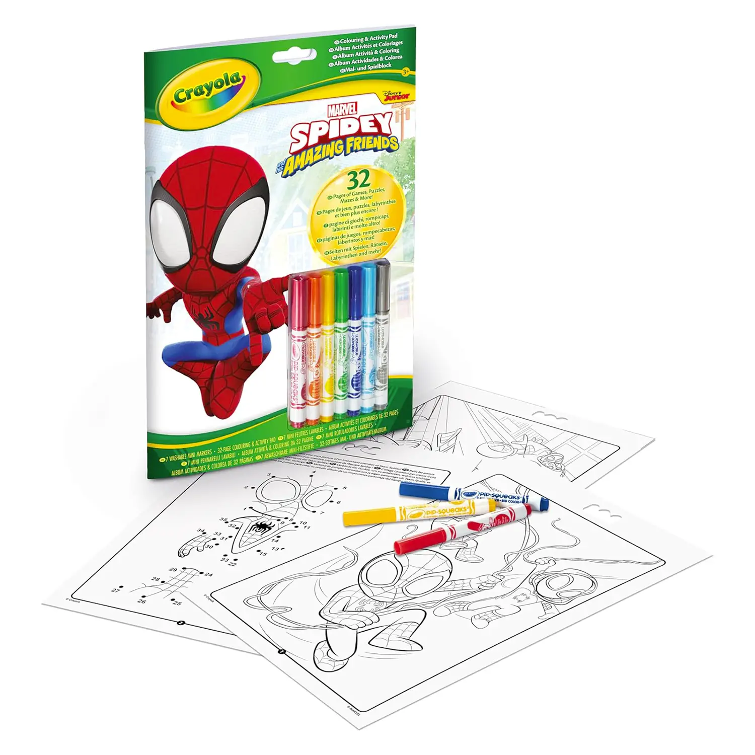Album Attività Da Colorare Con Pennarelli Spidey - Manuali per attività creative