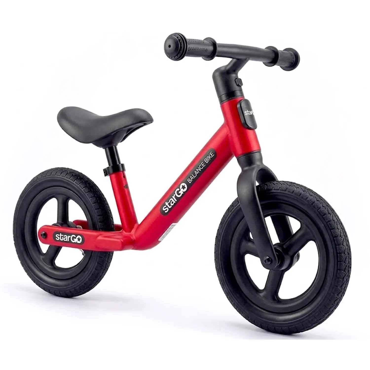 Bicicletta Balance Bike StarGo con Sellino Regolabile, Ruote 25 cm, Rossa - Tricicli e primi passi