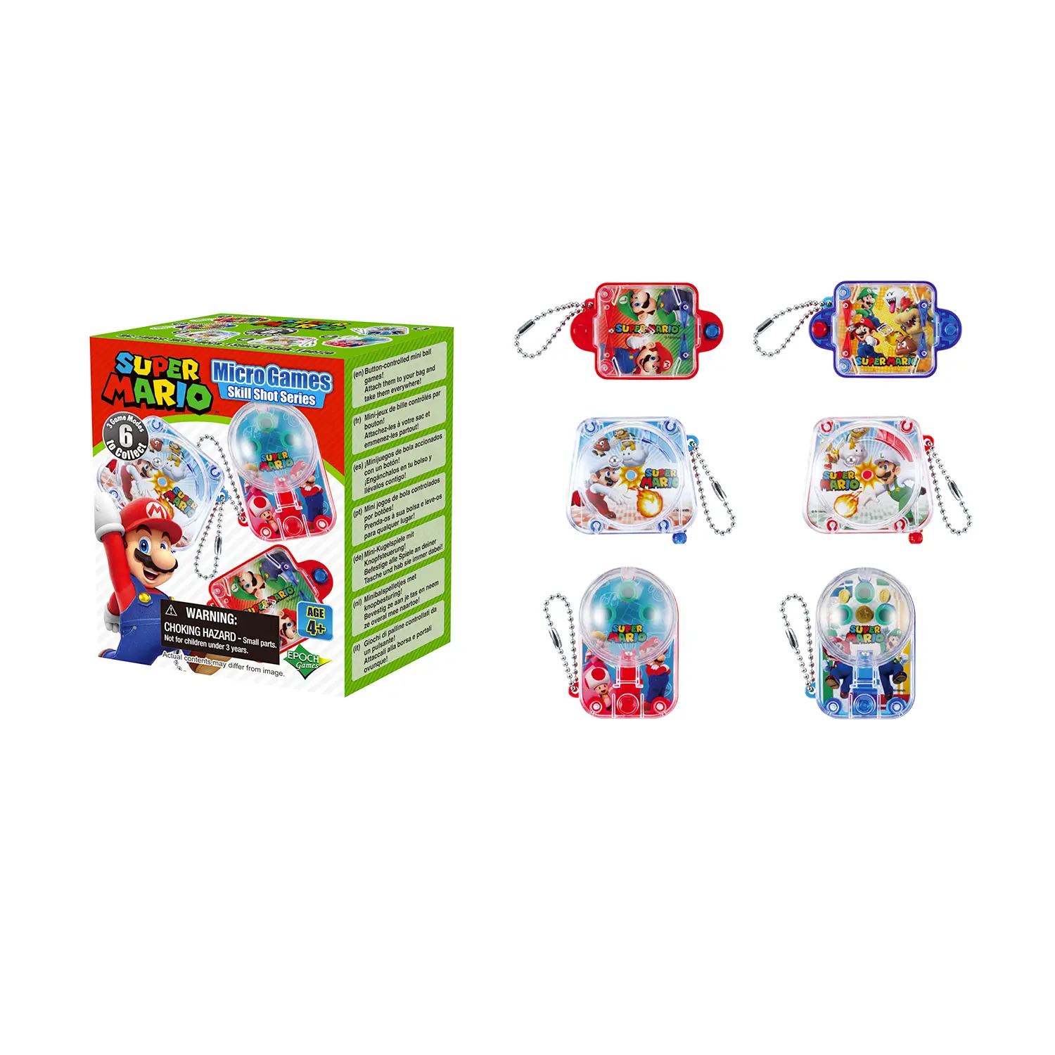 Super Mario Micro Games Skill Shot Series Gioco Collezionabile A Sorpresa - action figures ed accessori