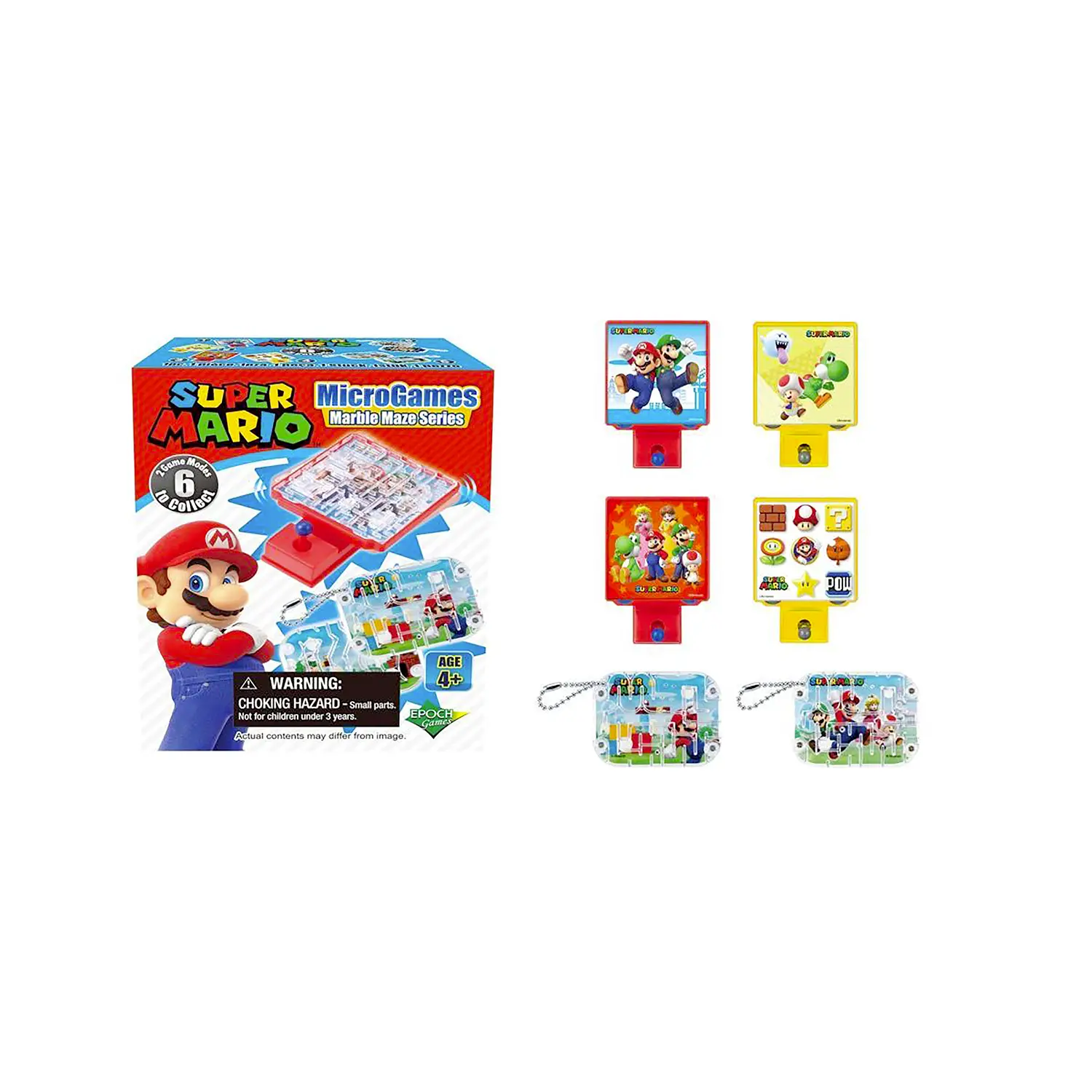 Super Mario Micro Games Marble Maze Gioco Collezionabile A Sorpresa - action figures ed accessori