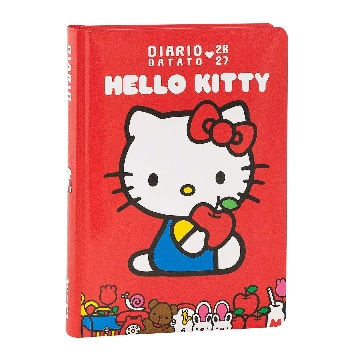 Diario Hello Kitty 2026 2027 Red 352 Pagine Datato - diari