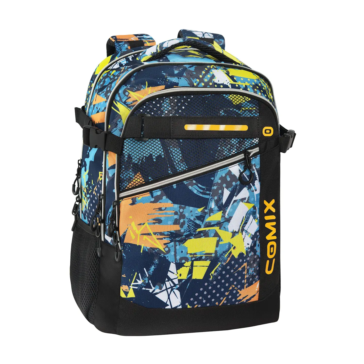 Zaino Scuola Organizzato Comix Wbs 2.0 Mix Blu - zaini scuola