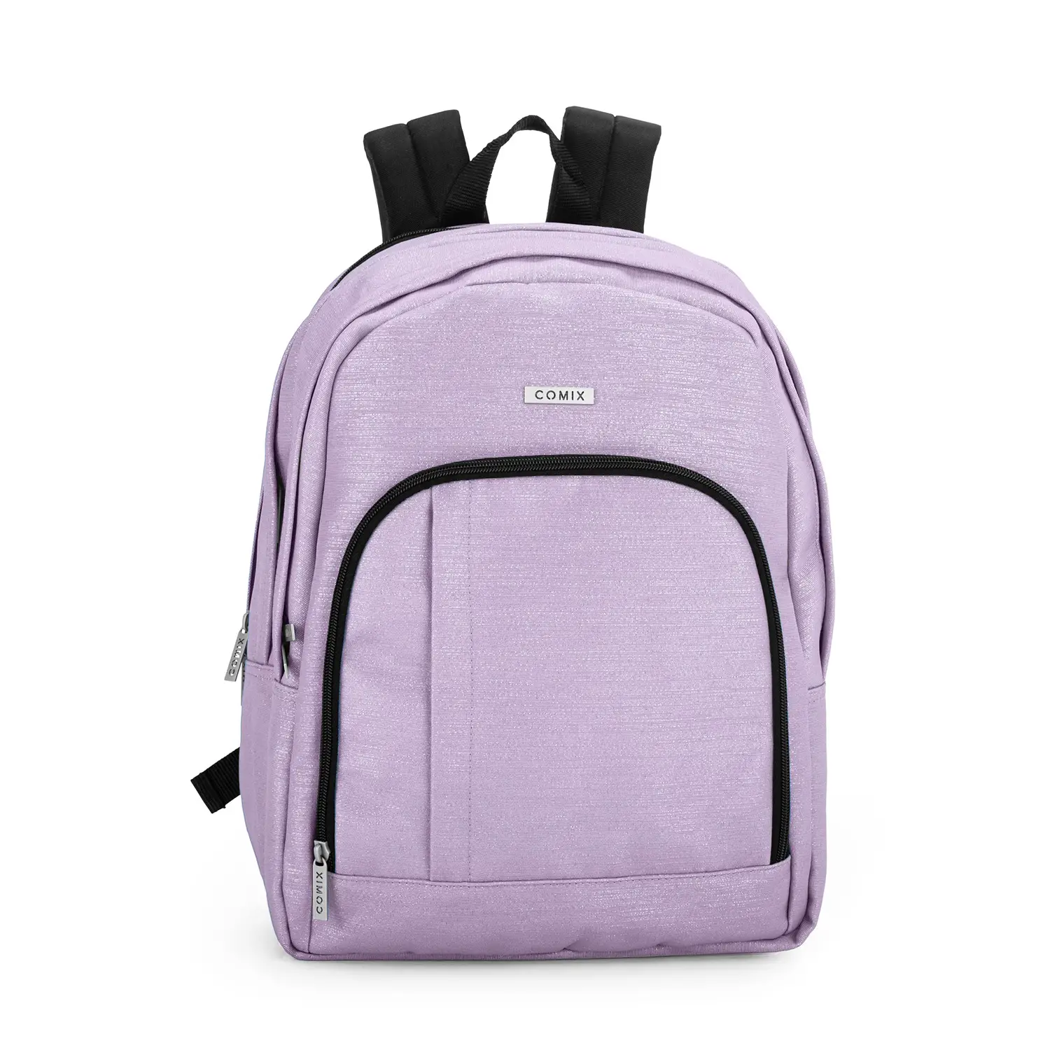 Zaino Scuola Organizzato Comix Lurex Lilla - zaini scuola