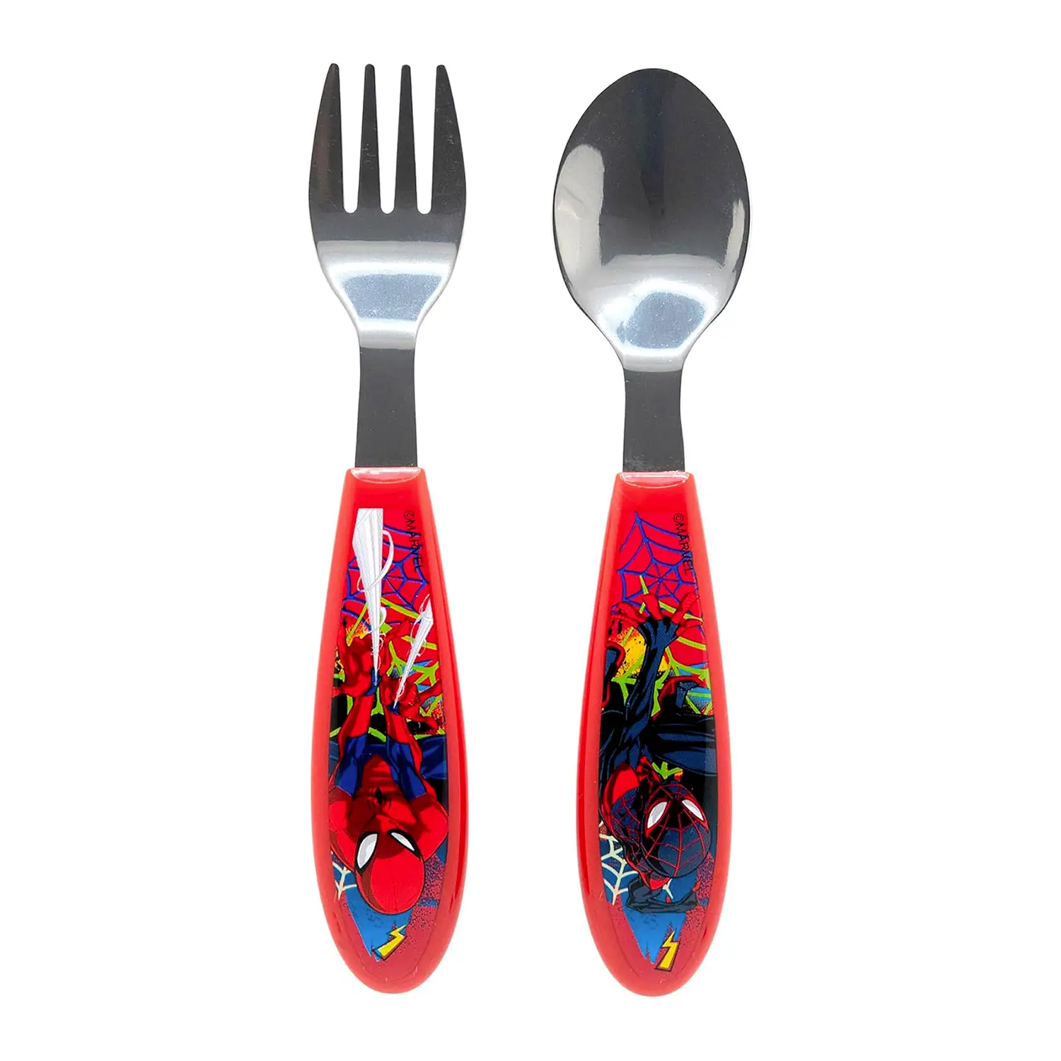Spiderman Set 2 Posate In Acciaio - regalo e gadget valigeria