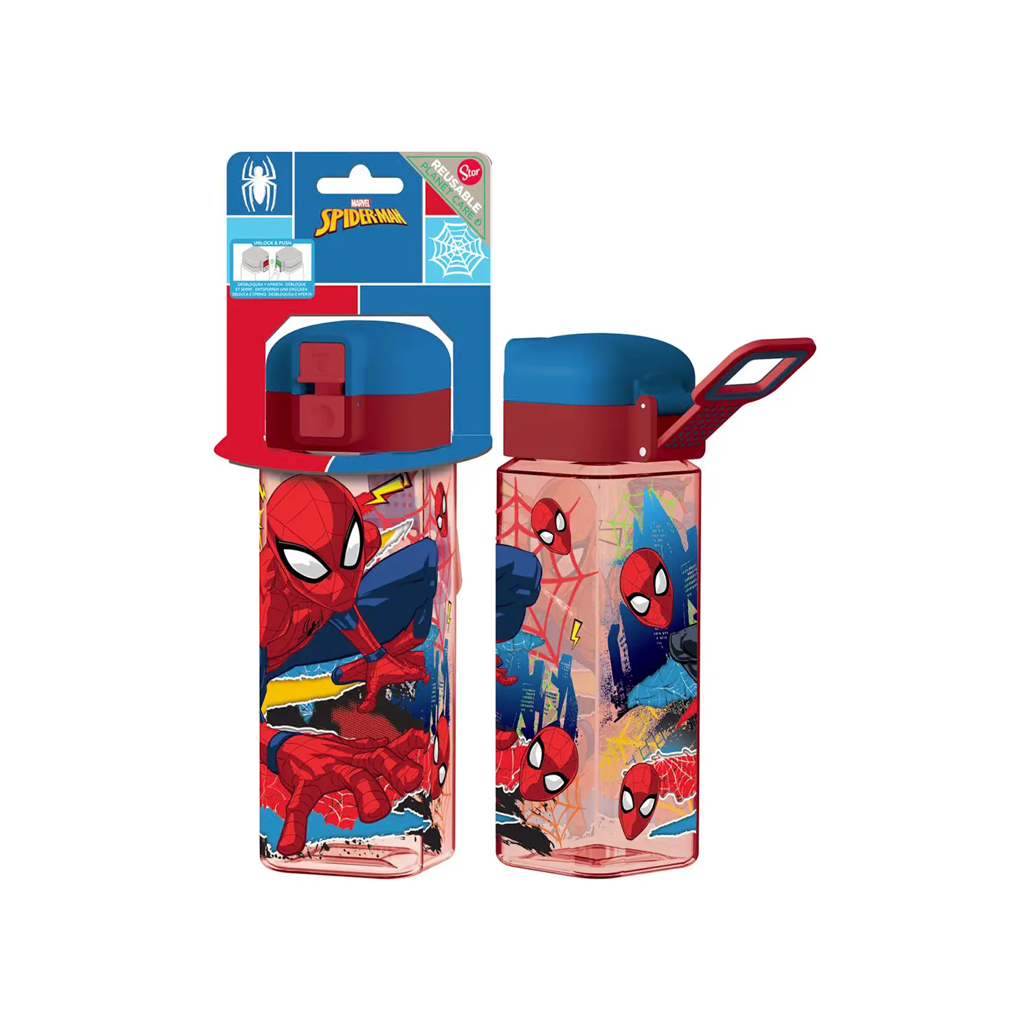 Spiderman Borraccia Ecozen ml.550 - regalo e gadget valigeria