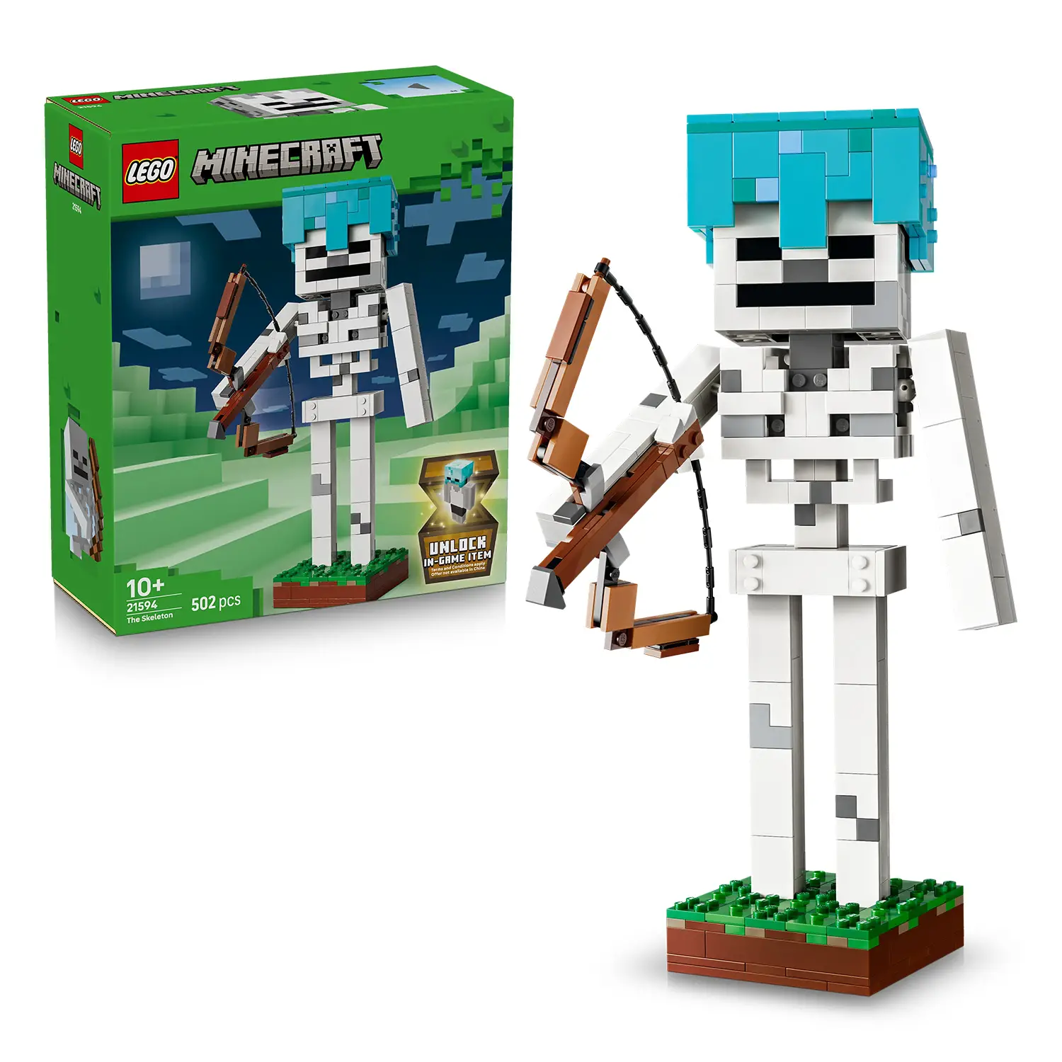 LEGO Minecraft Lo Scheletro 21594 – Set da Costruzione - lego