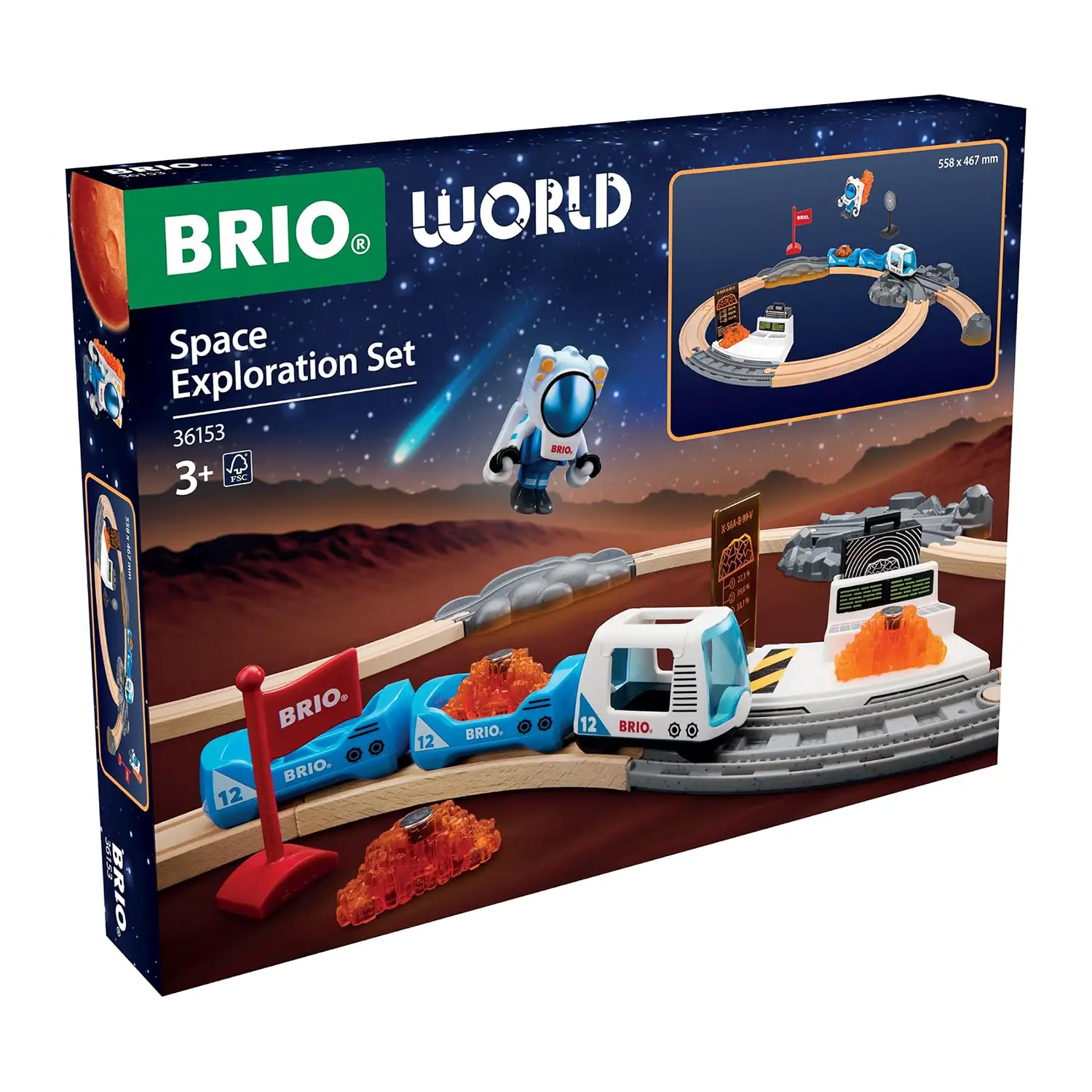 Brio Set Esplorazione Spaziale - Costruzioni in legno