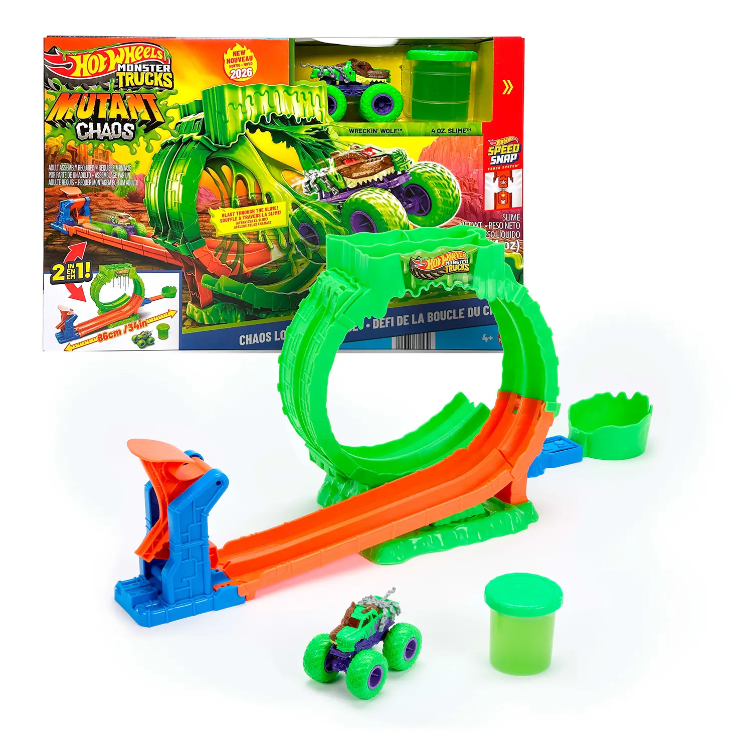 Hot Wheels Monster Trucks Loop Caos Mutante JMK91 - modellini