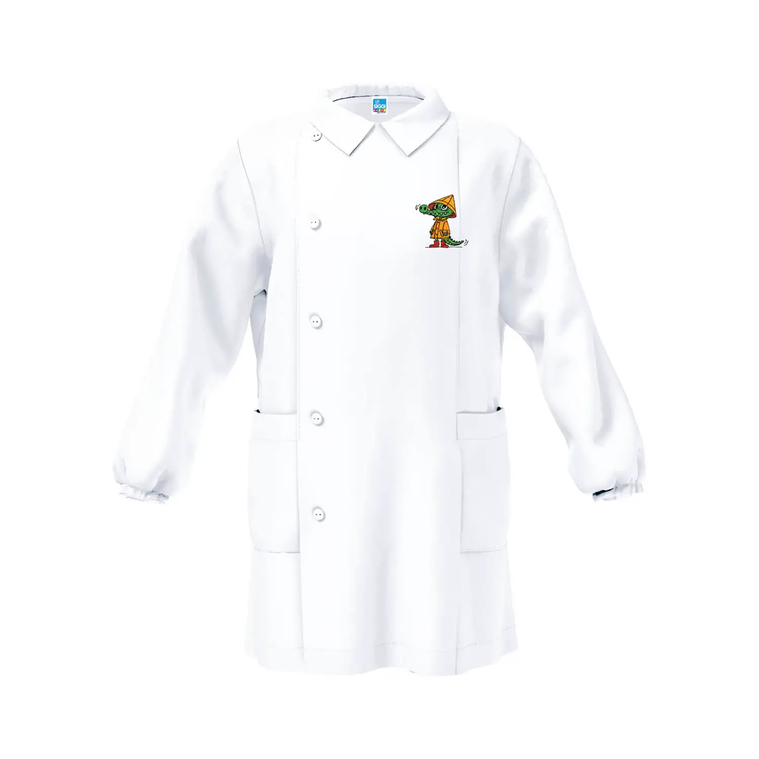 Grembiule Bambino Asilo Coccodrillo Bianco 3 Anni - grembiuli scolastici