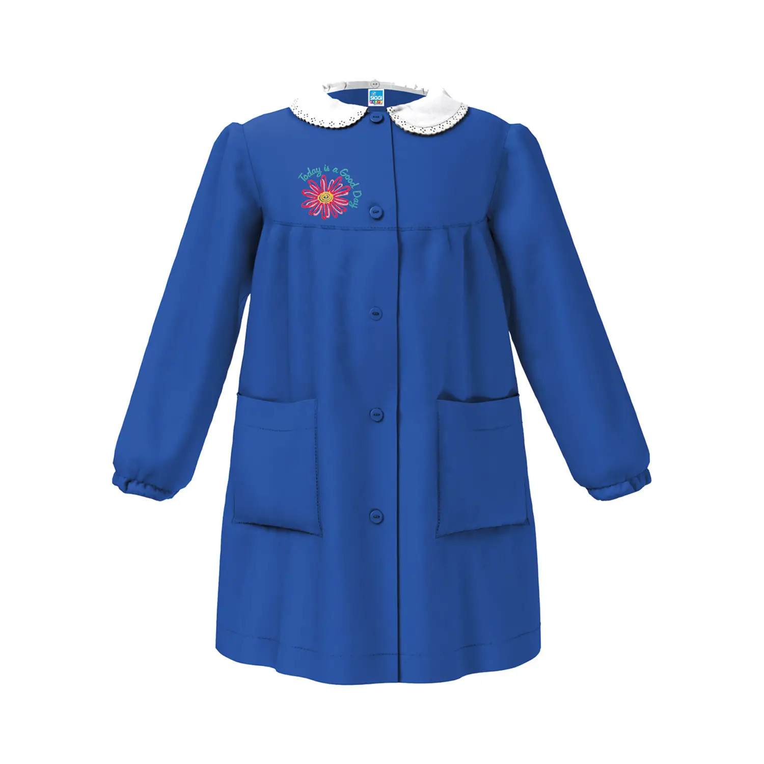 Grembiule Bambina Scuola Fiore Blu 8 Anni - grembiuli scolastici