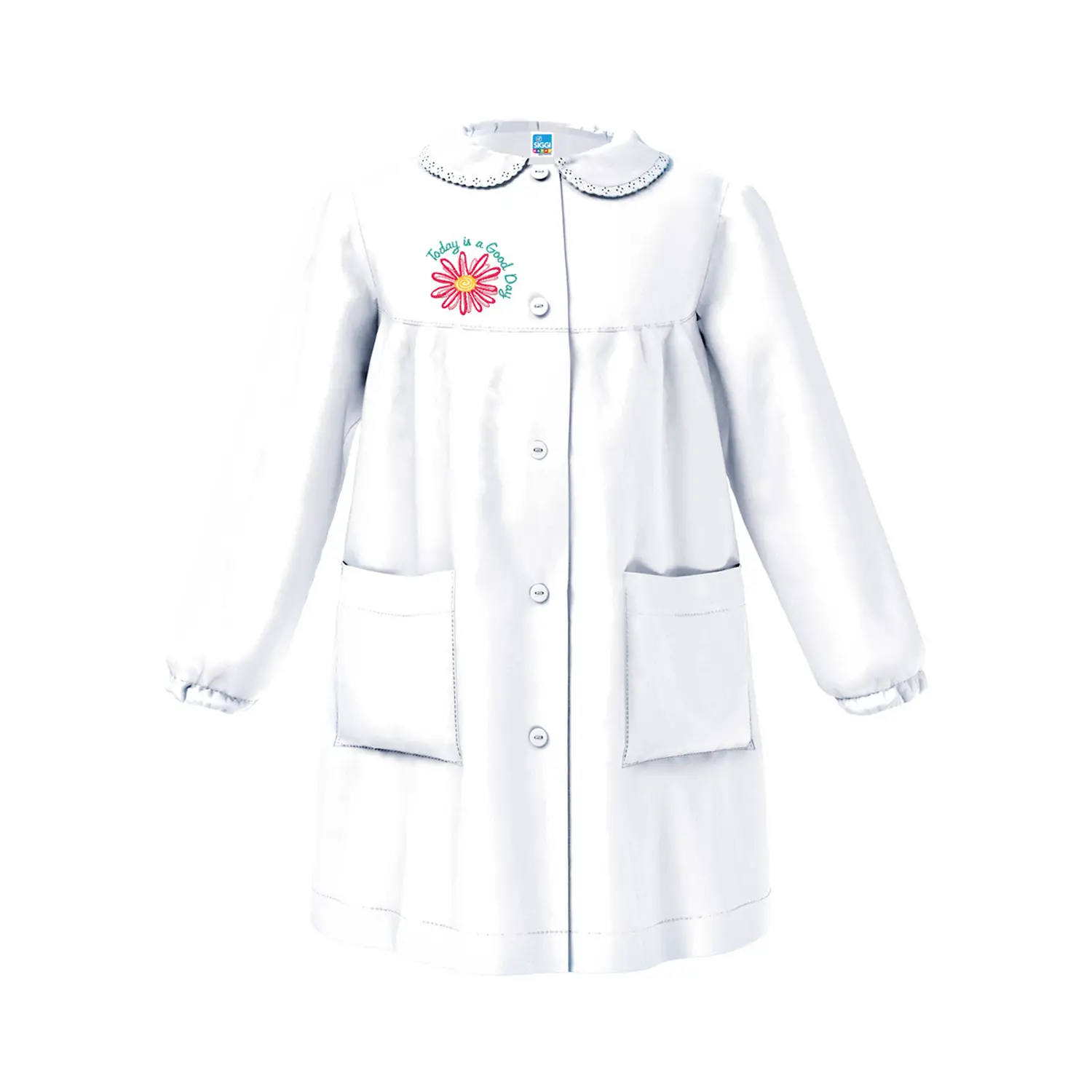 Grembiule Bambina Scuola Fiore Bianco 12 Anni - grembiuli scolastici