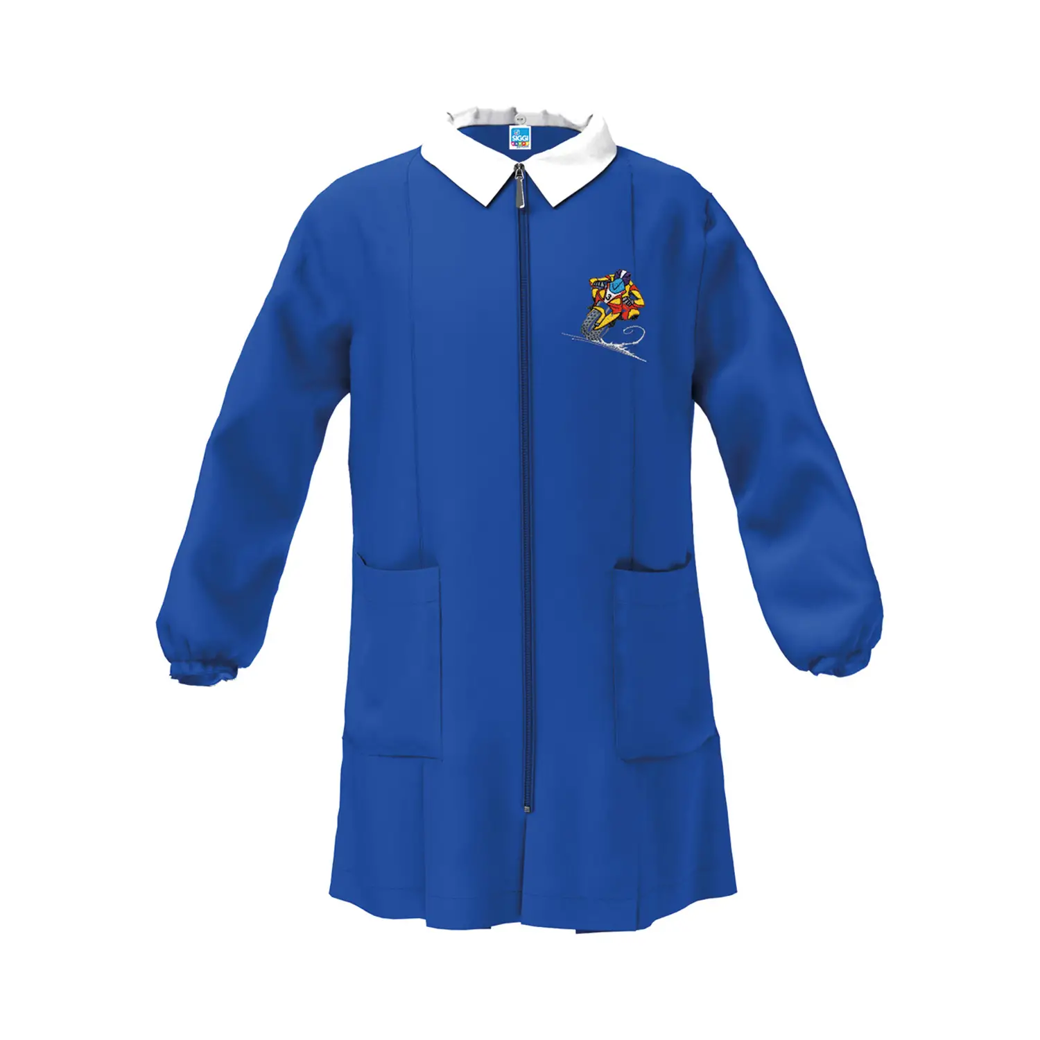 Grembiule Bambino Scuola Zip Game Blu 6 Anni - grembiuli scolastici