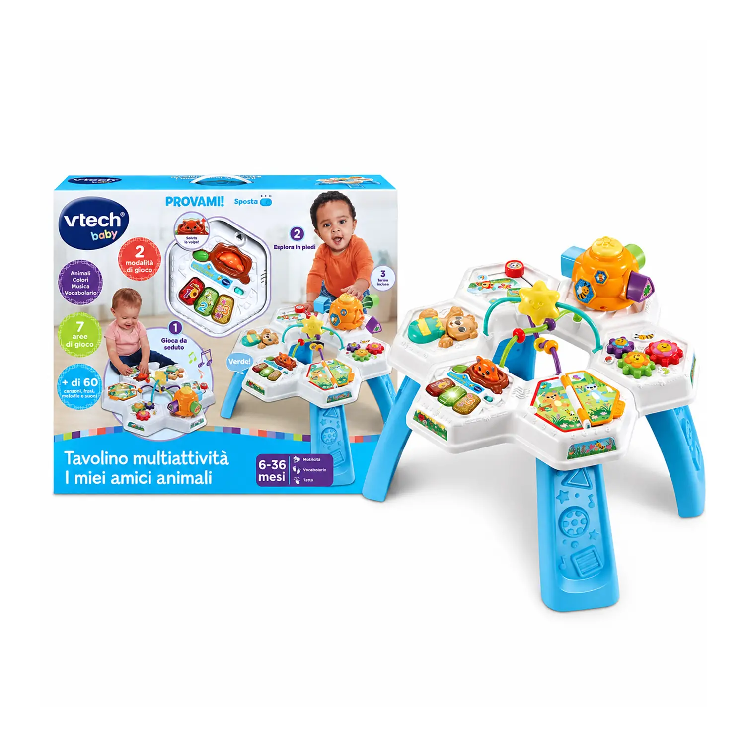 Tavolino Multiattività - I Miei Amici Animali 2 in 1 - Primi giochi