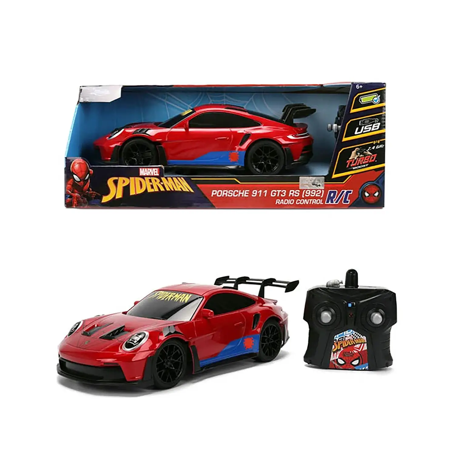 Spiderman Porsche 911 Radiocomandata Scala 1:16 - radiocomandi